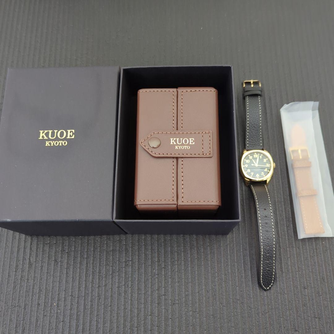 KUOE Kyoto Royal Smith 90-008 Automatic Watch Green Dial Gold Tone Box Set
