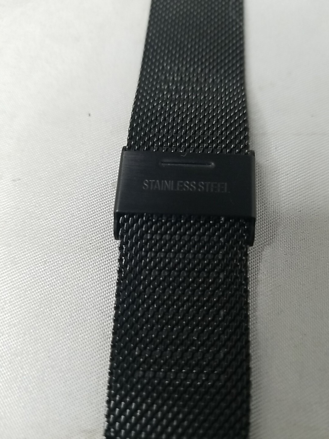 Men Fashion Slim Mesh Stainless Steel Waterproof Casual Quartz Wrist Watch Black