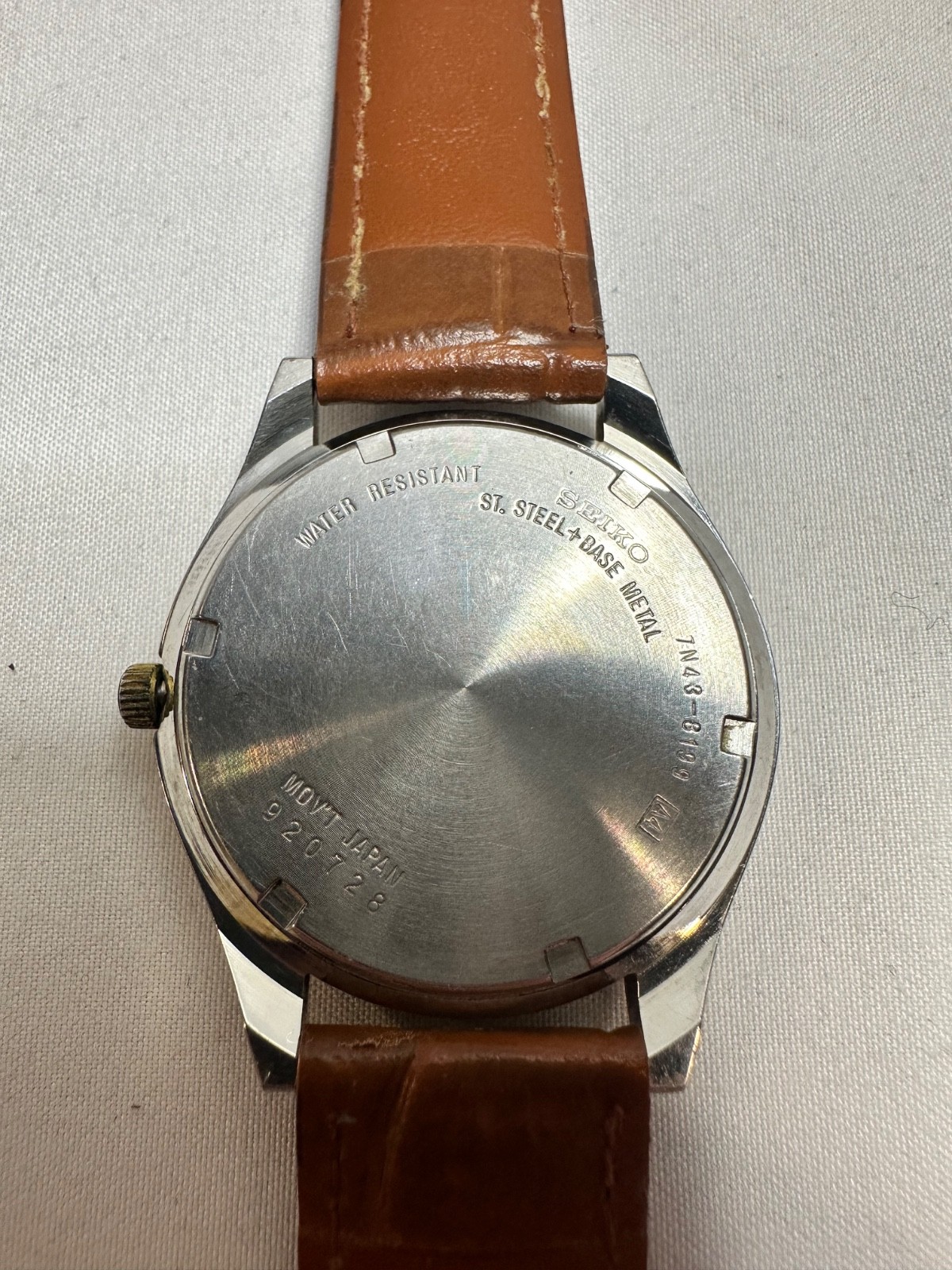 Vintage Seiko 7N43-8199 MENS WATCH GOLD TWO TONE