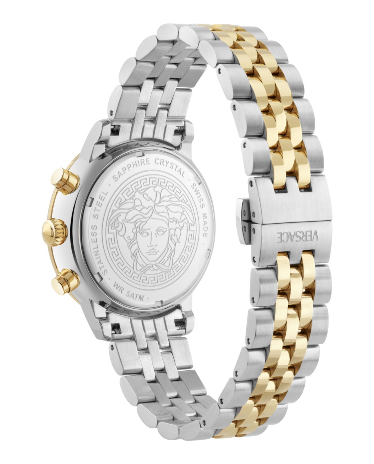 Versace Classic Round Chrono Women’s Watch, Swiss Made Luxury Designer