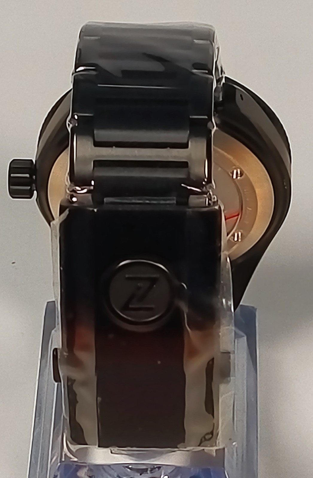 ZELOS BLACKTIP 41mm DLC EMBER Automatic Dive Watch NOS Full Set