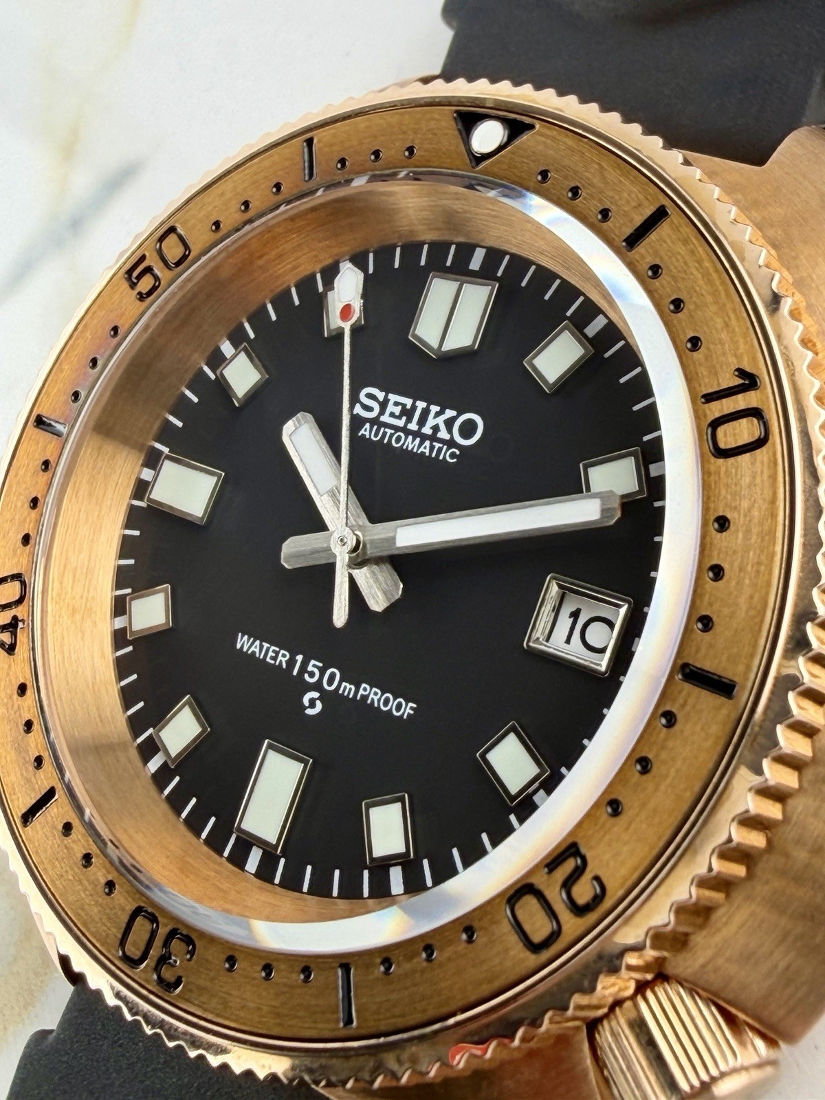 Bronze Turtle Automatic Dive Watch – Seiko NH35 Movement 6105 Style Cpt. Willard