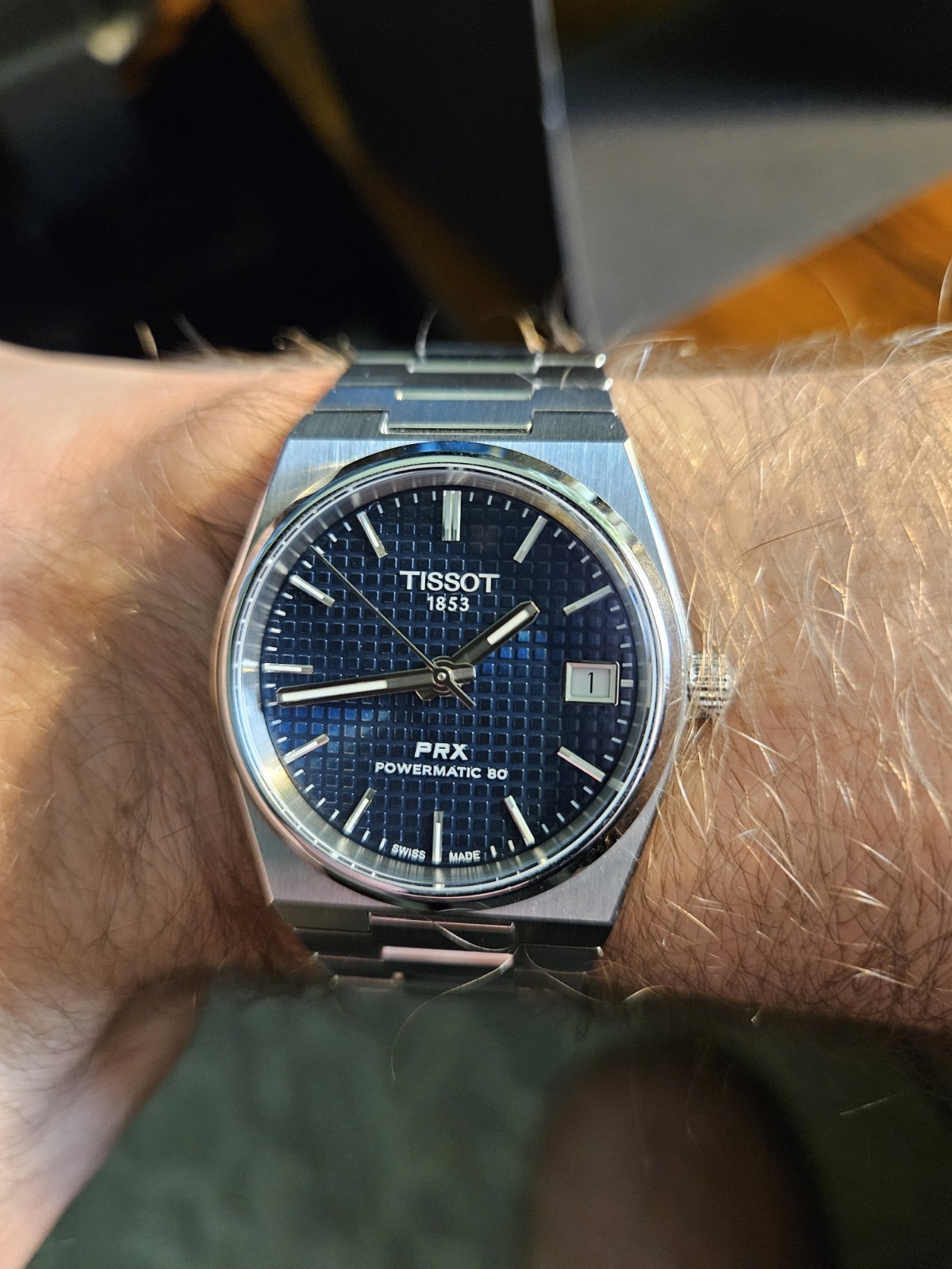 Tissot PRX Blue Powermatic 80 35mm Automatic Unisex Watch T137.207.11.041.00