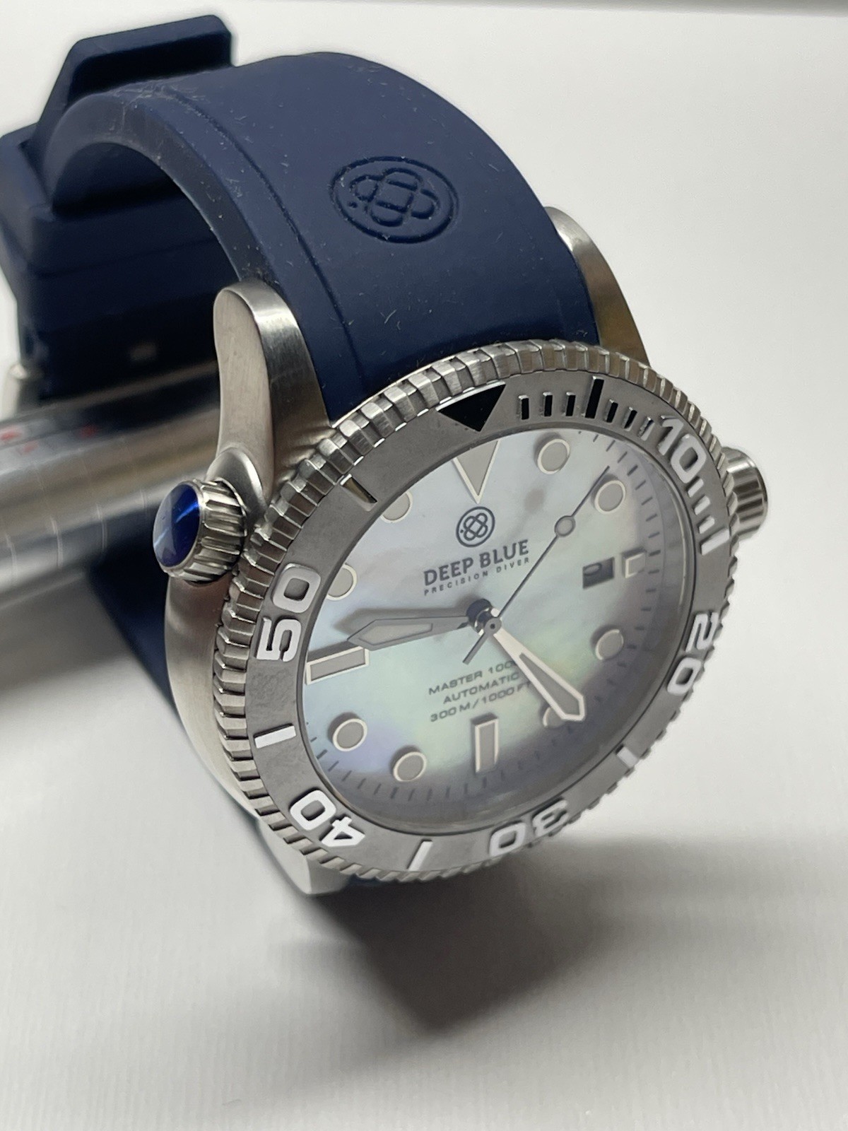 Men’s Deep Blue Precision Diver Master 1000 Mother of Pearl Watch 06137