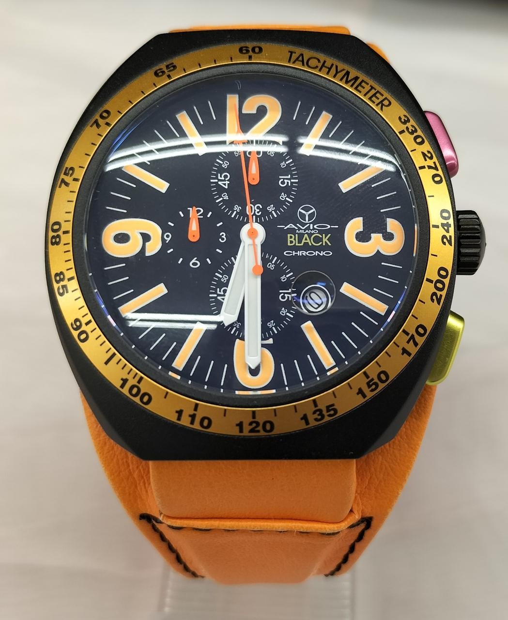 [A4N] Avio Milano Orion OS10 Chronograph Quartz Analog Men Watch [z8w]