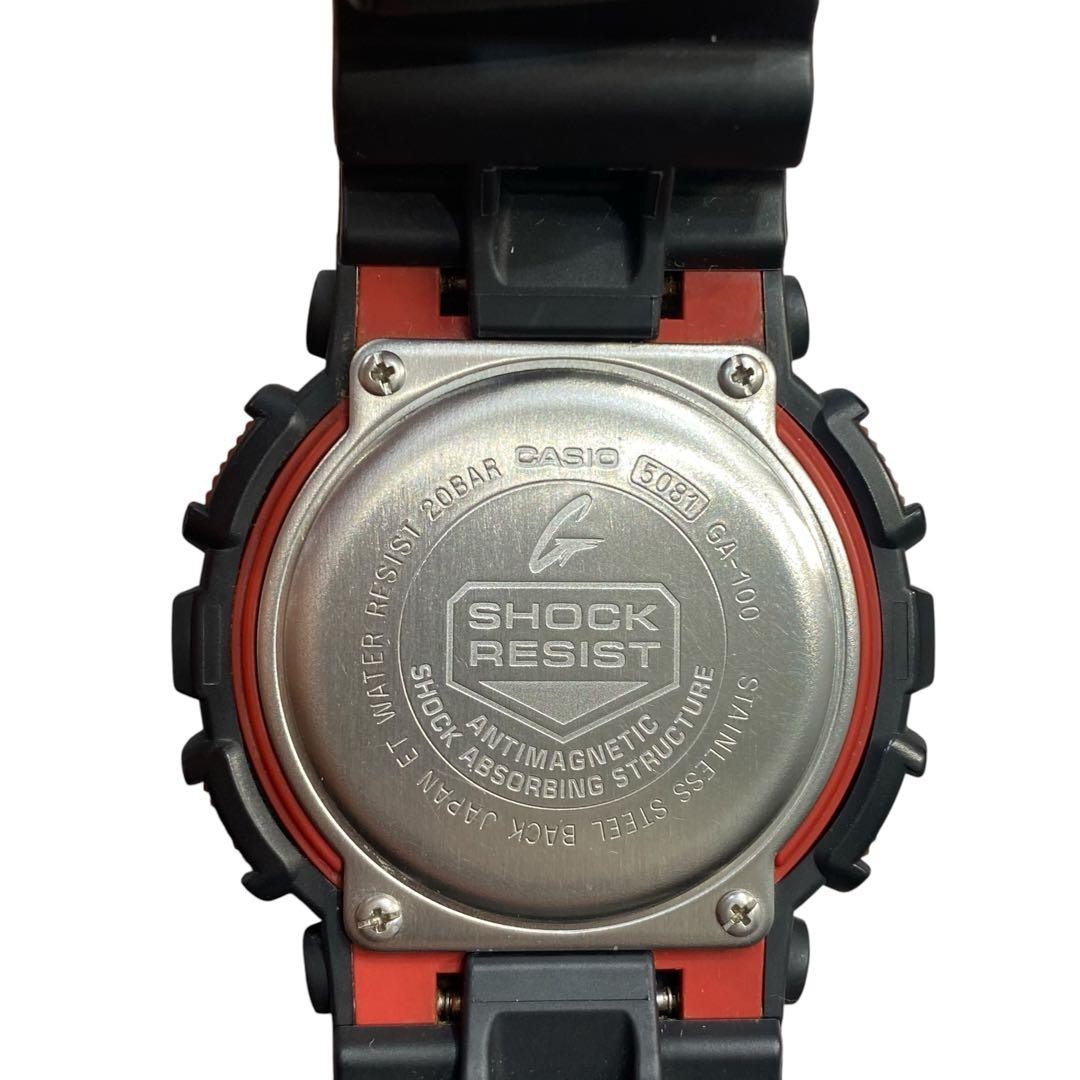 CASIO G-SHOCK GA-100-1A4DR Men’s Watch Black Resin Analog Digital 5.7-8.5in