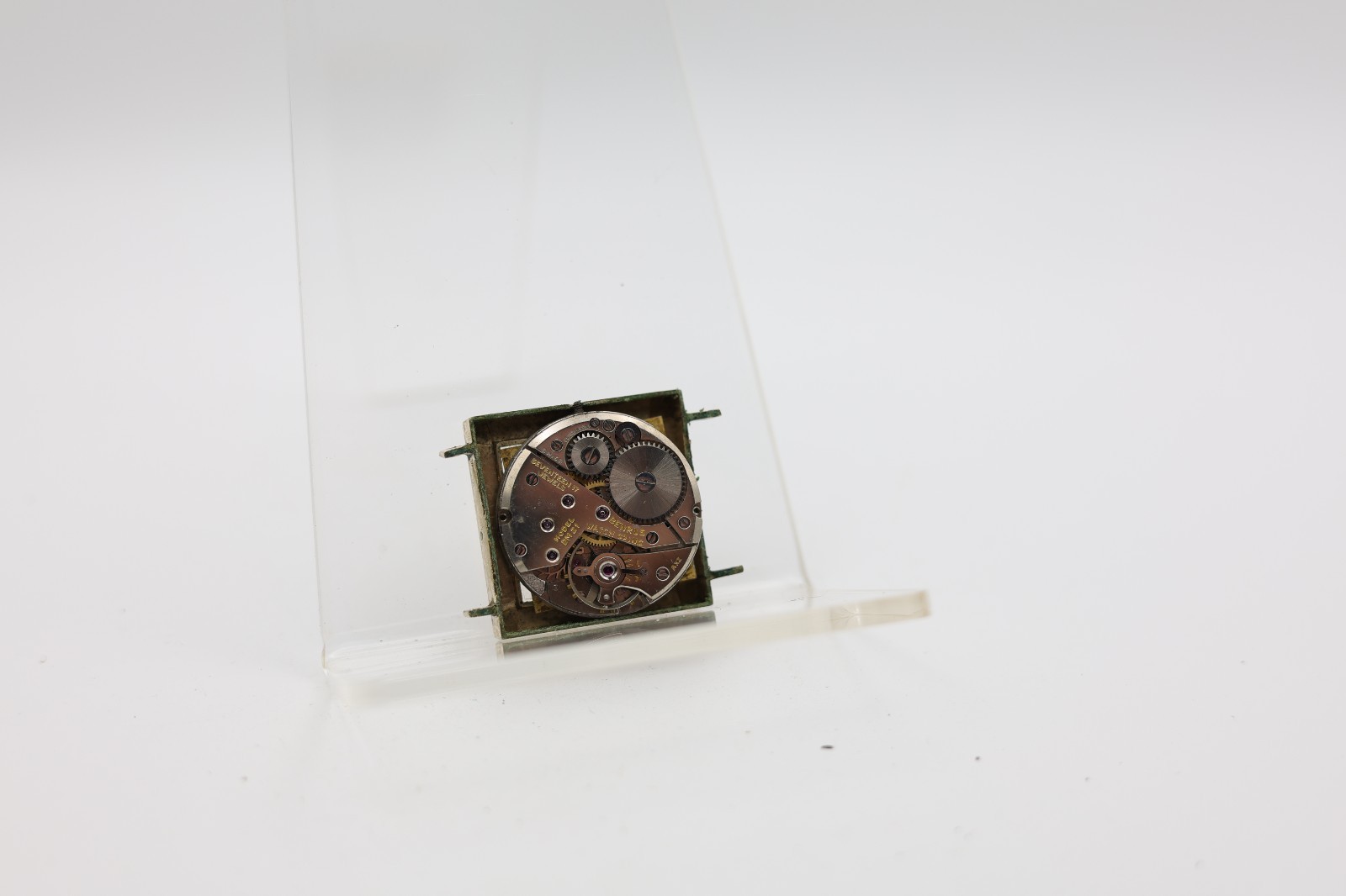 BENRUS TANK MCM TANK WRIST WATCH RUNS 10k RGP 25.3×32.7mm CASE FOR REPAIR (HE)
