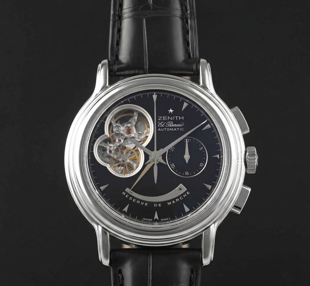 Zenith Chronomaster T Open El Primero Black Dial 03.0240.4021/21.C495 Serviced