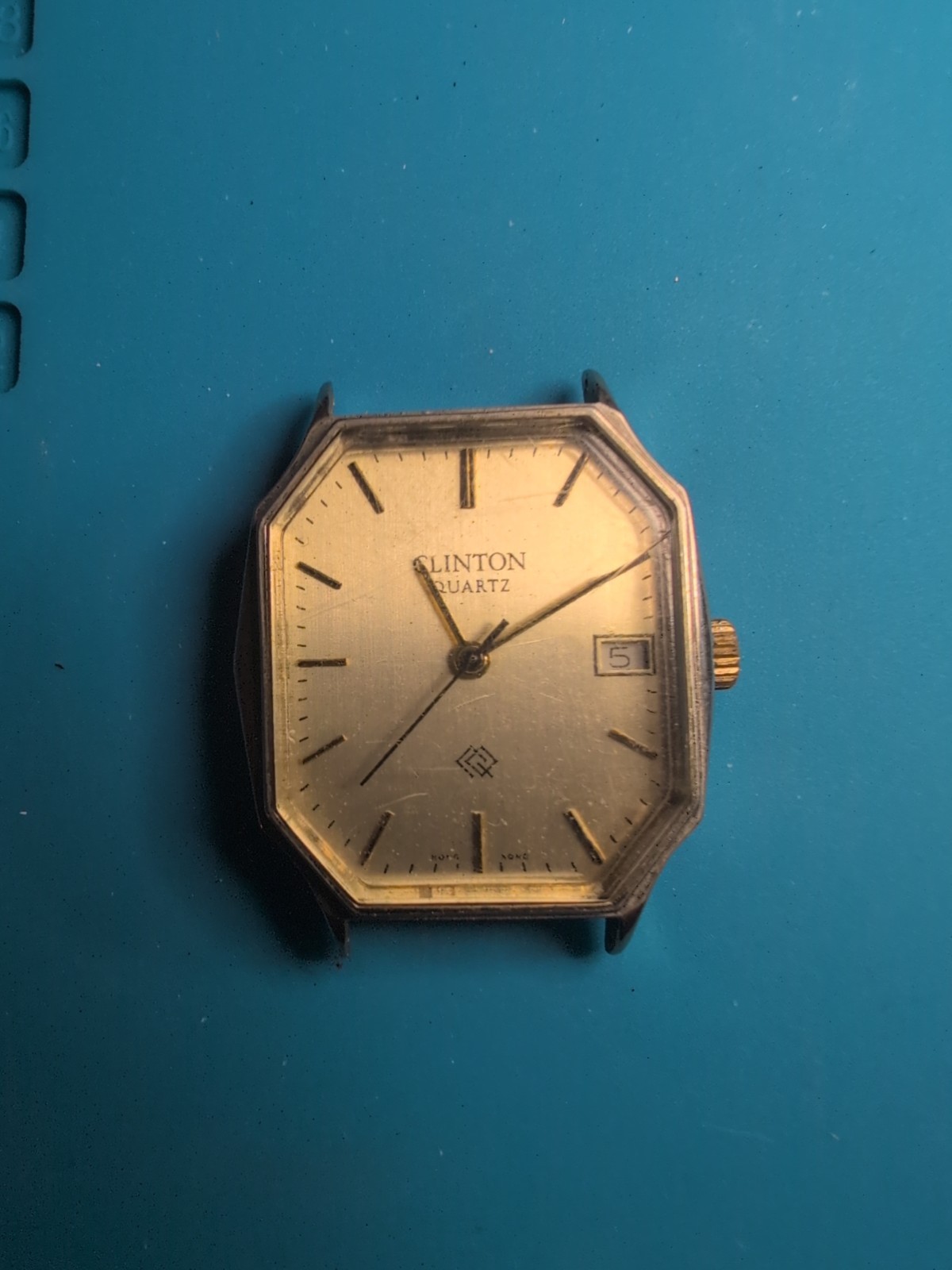 Clinton By Benrus Quartz Tank Style Watch – HEAD ONLY – PROJECT