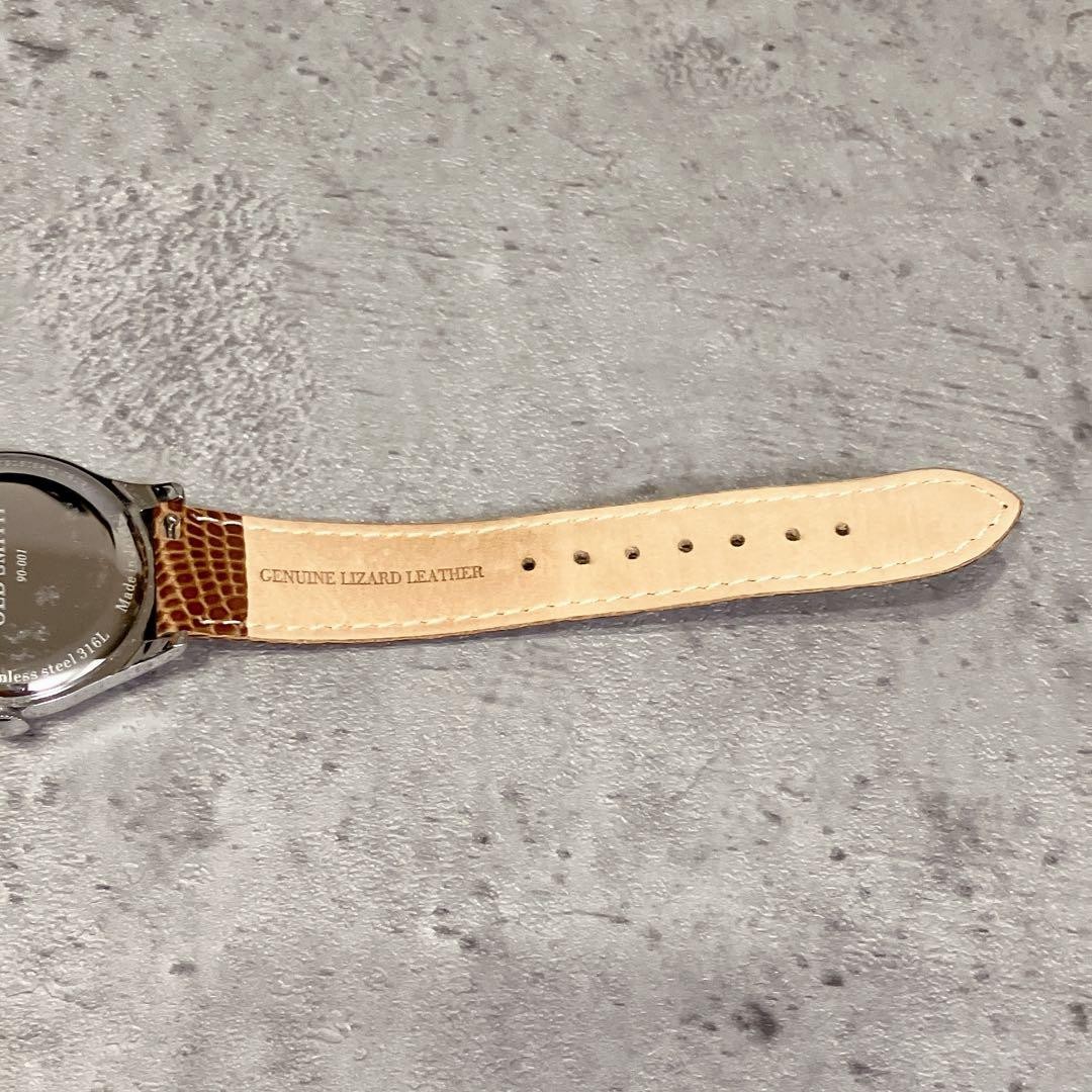 KUOE Kyoto Old Smith 90-001 Watch Stainless Steel Leather Working from Japan