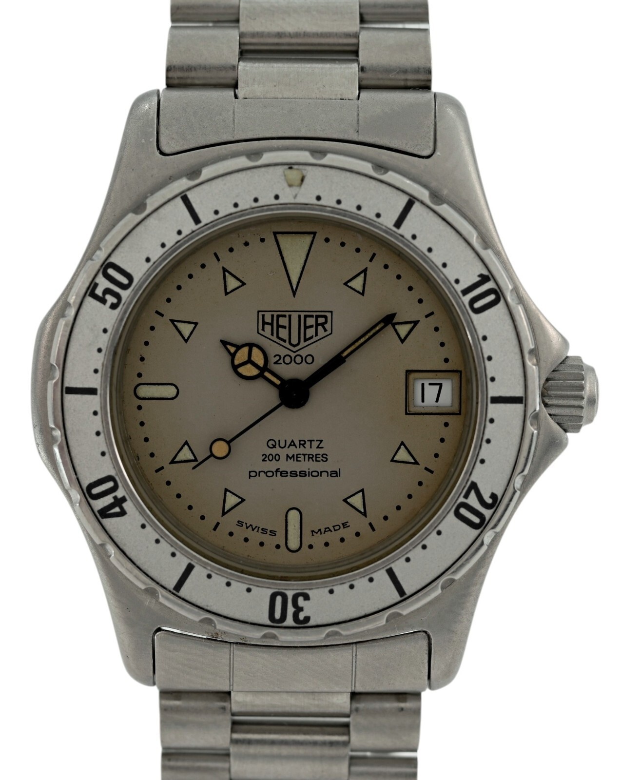 Heuer (Pre-Tag) 34mm Midsize Professional 2000 Series Swiss Watch- Ref 972.013!
