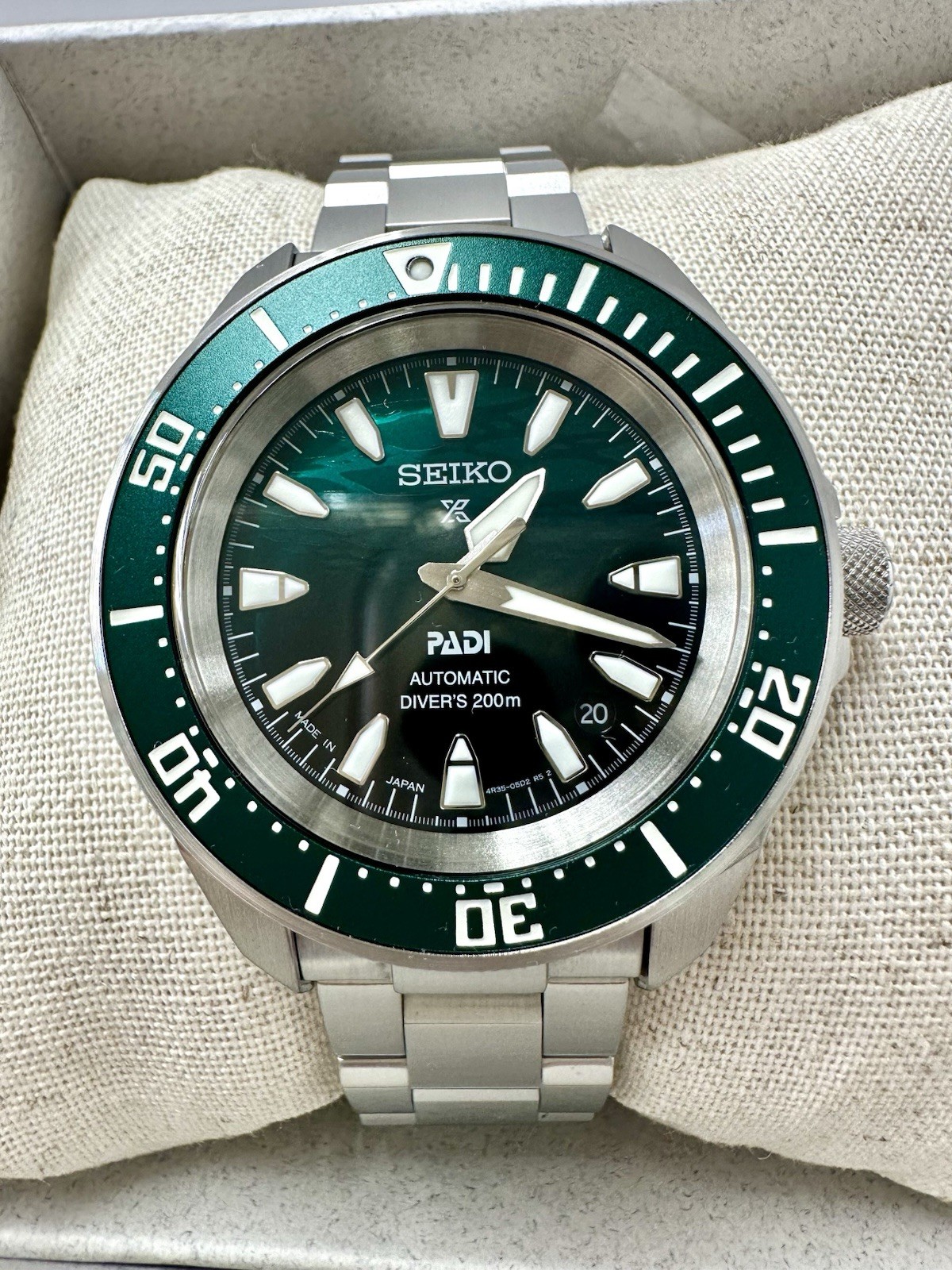 Seiko Prospex SRPL53 PADI Green Dial Watch