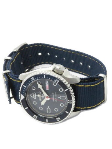 Seiko 5 Sports DENHAM Collaboration Automatic Watch SBSA281 4R36-16N0 42mm Blue