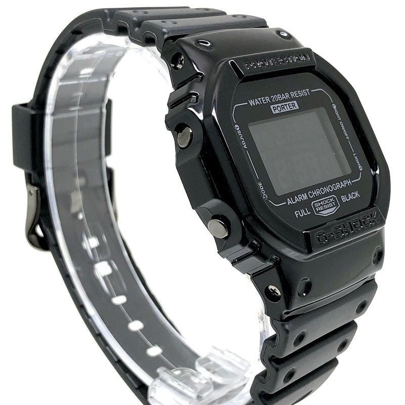 G SHOCK DW 5600VT Porter Collaboration Model Full Black Glossy Finish Limited to