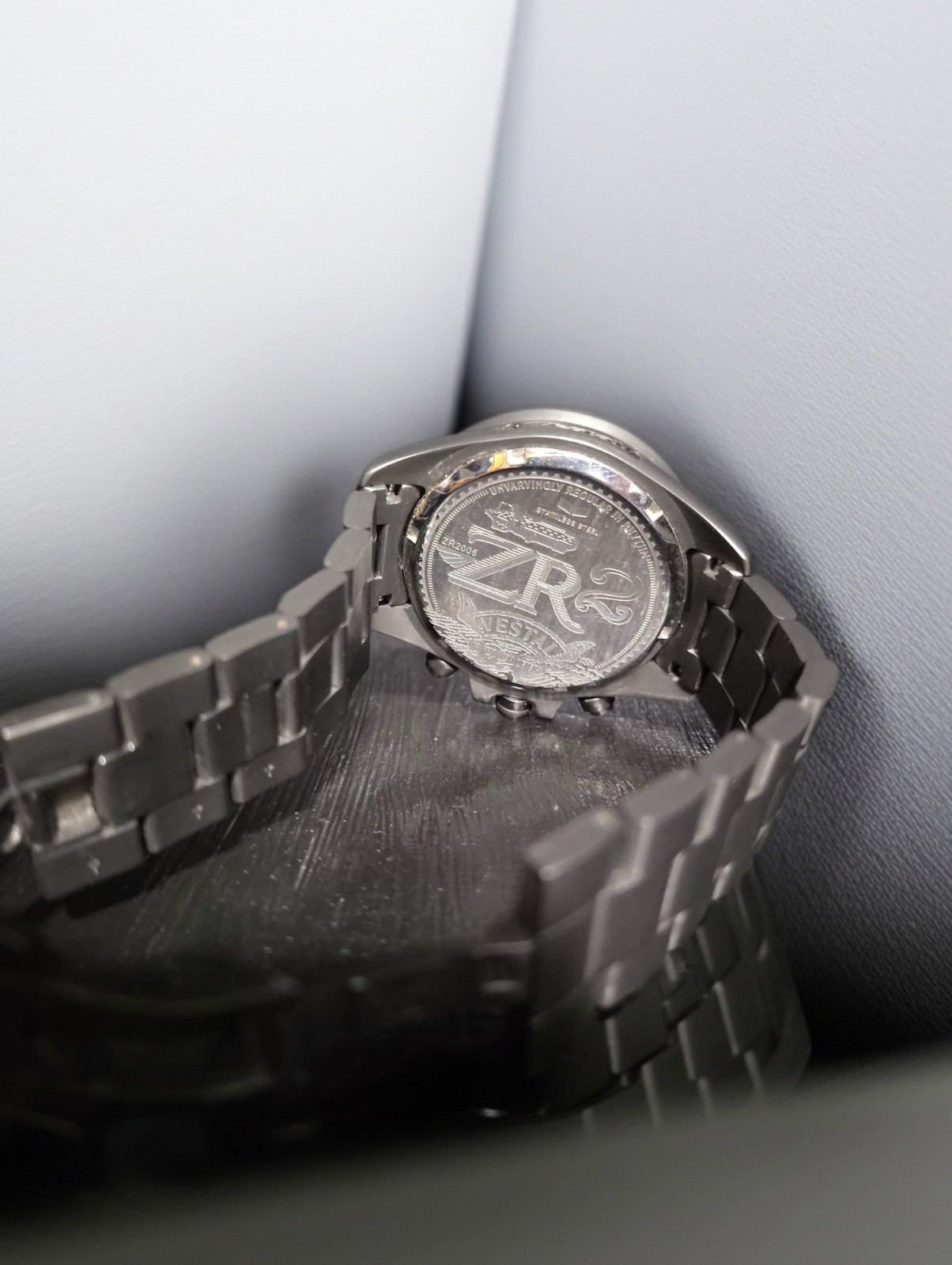 Vestal ZR-3 Chronograph Men’s Watch Matte Gunmetal Stainless Steel ZR3014