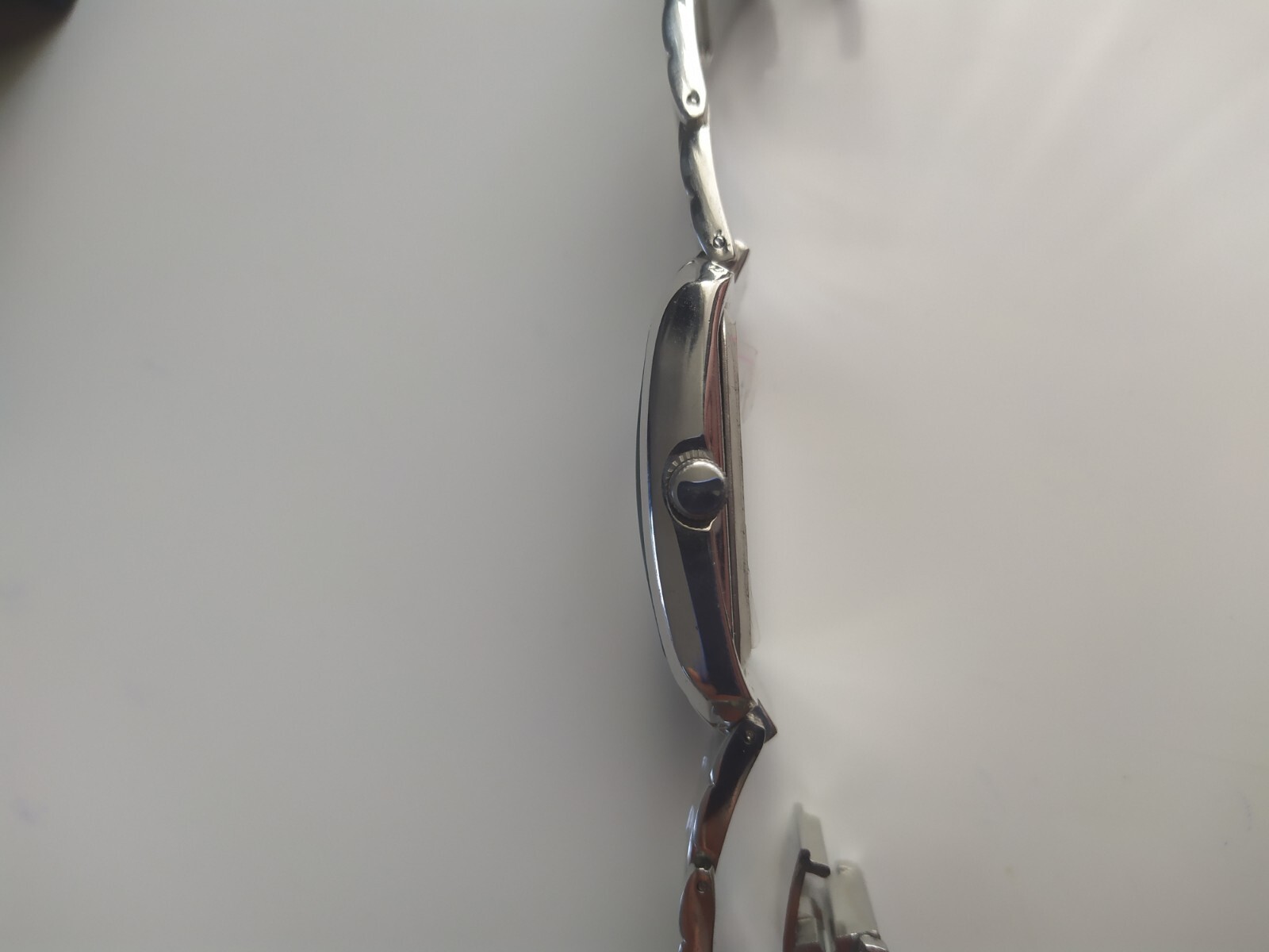 Mens Identity London Silver Tone Diamond Quartz Watch