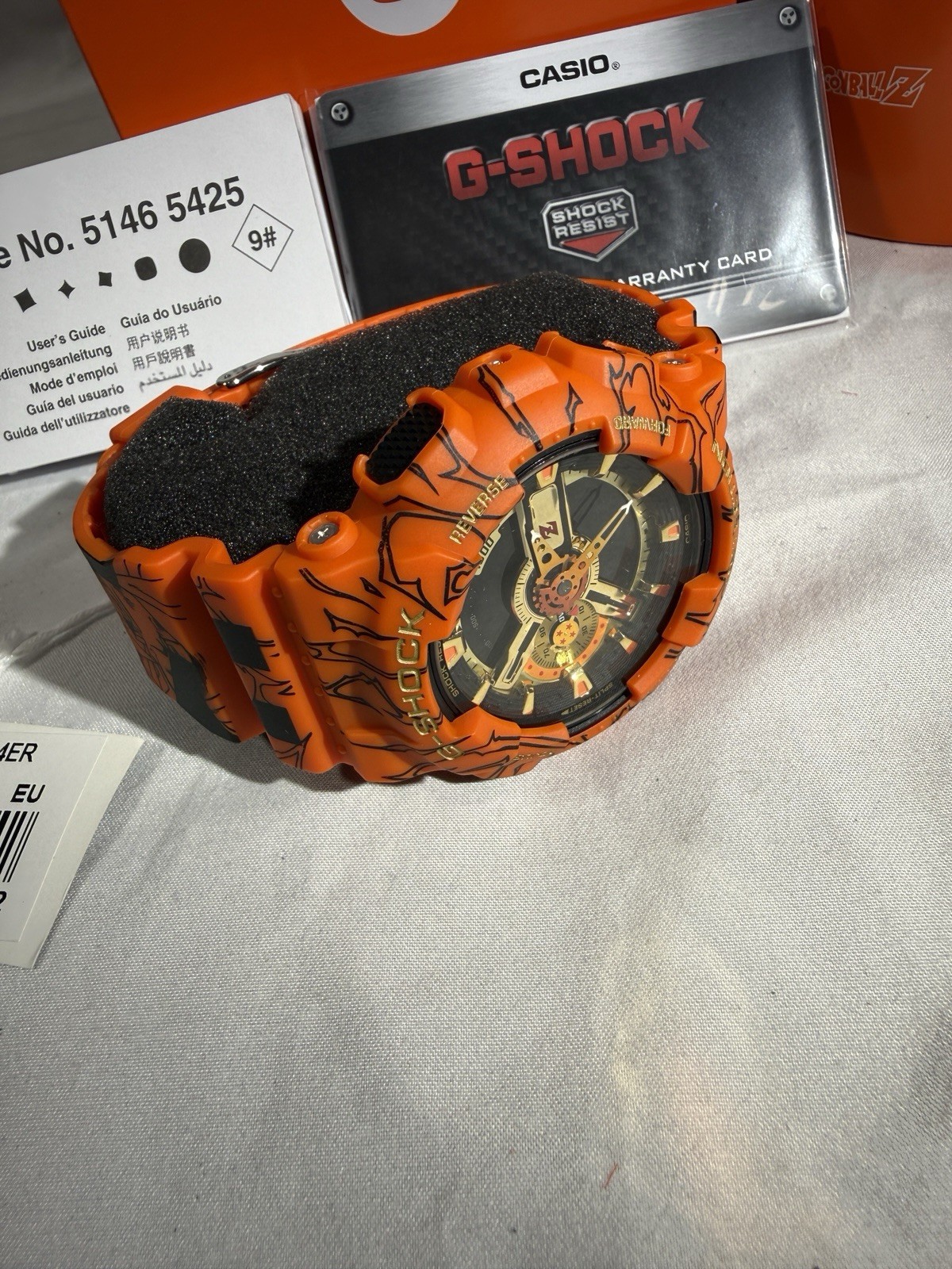 Casio G-Shock Dragon Ball Z GA-110JDB-1A4 51.2mm Case Orange/Black Resin…
