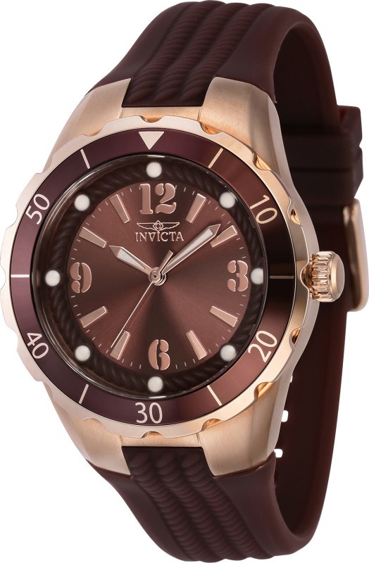 Invicta Women’s 40312 Angel Quartz 3 Hand Dark Brown Dial Watch