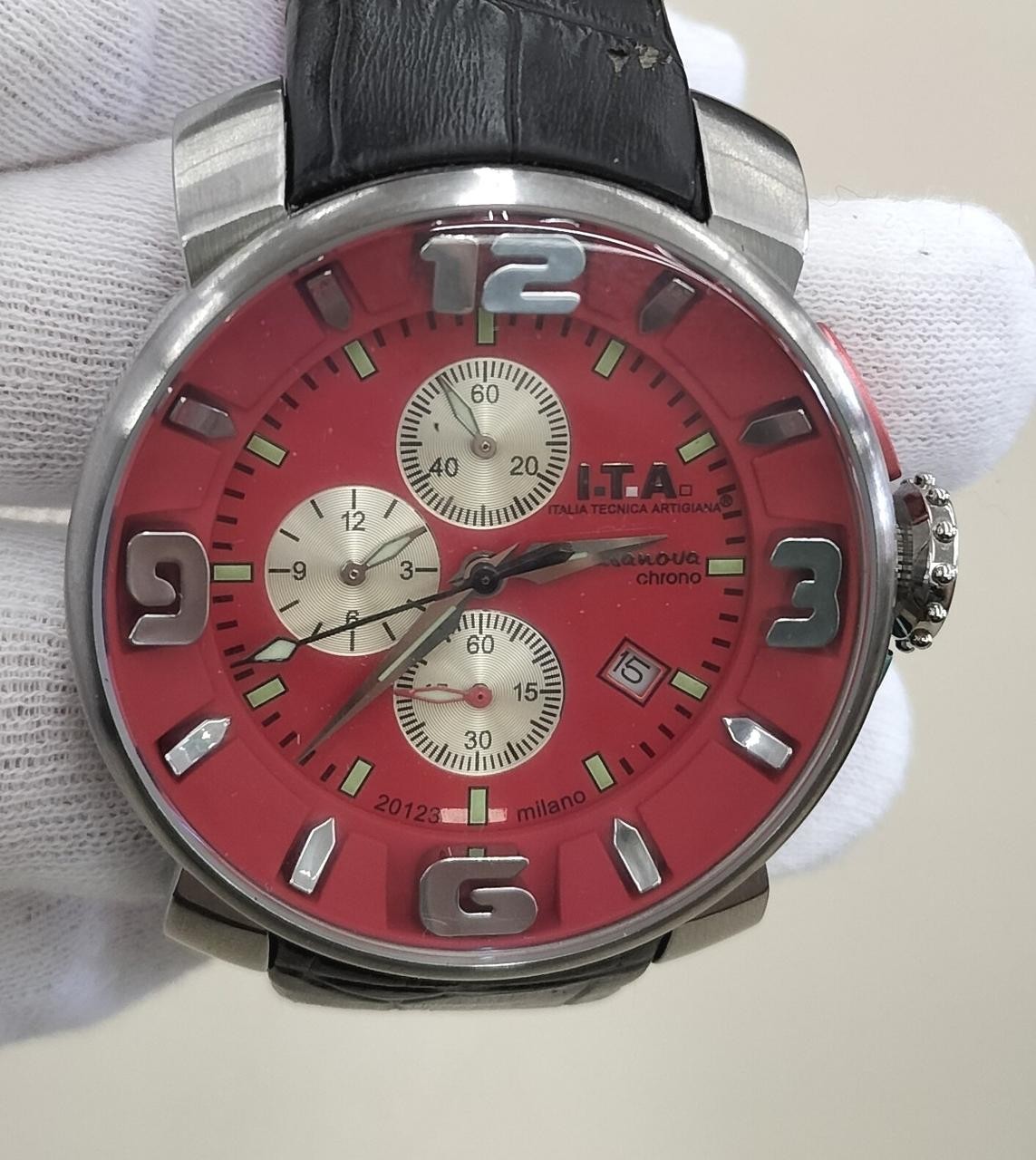 [A4N] ITA Casanova Chrono 12.70.10 Oversized Quartz Analog Watch [x2s]