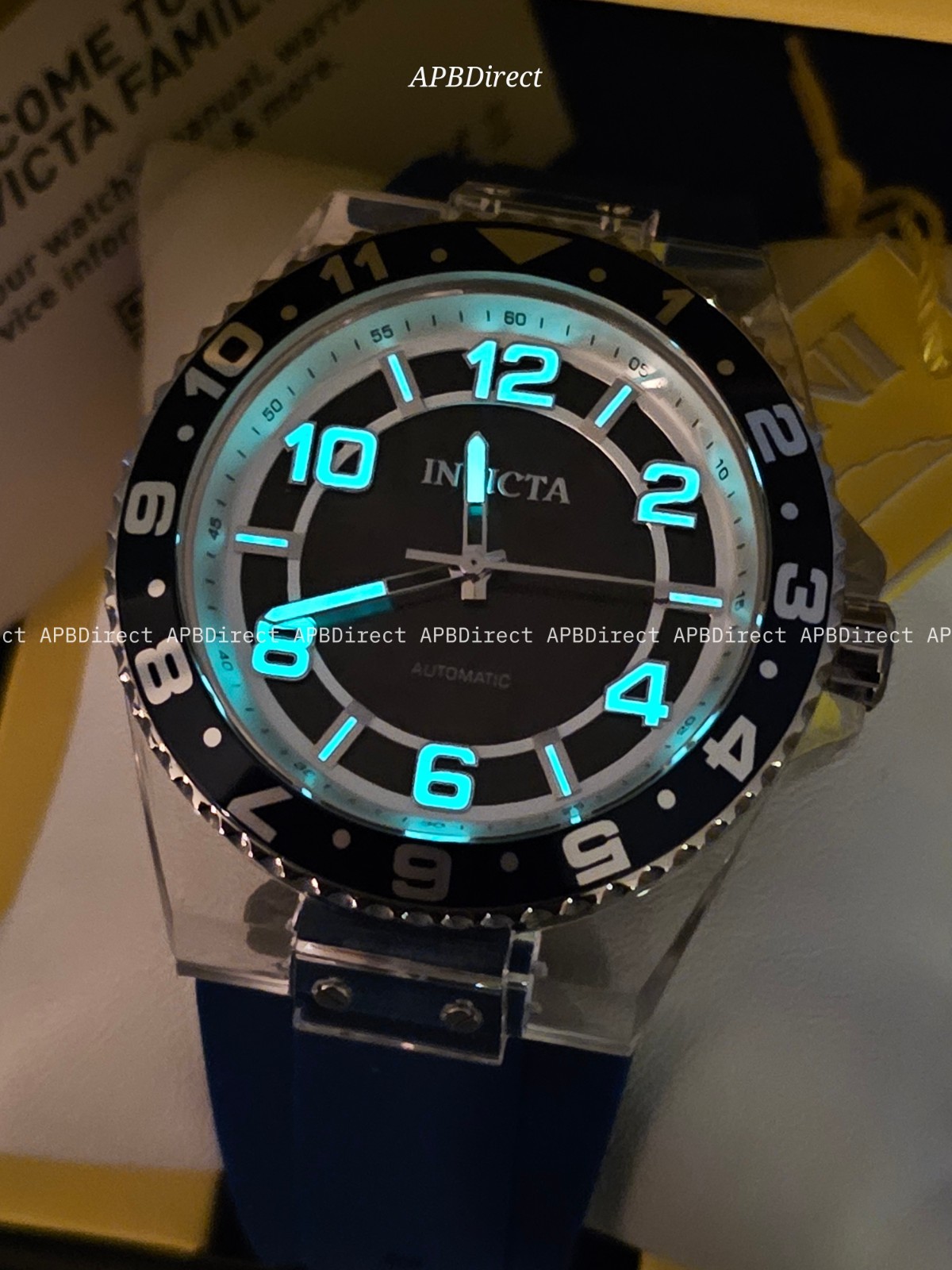 Invicta – Speedway – Mechanical AUTOMATIC – Clear Polycarbonate Case mens watch