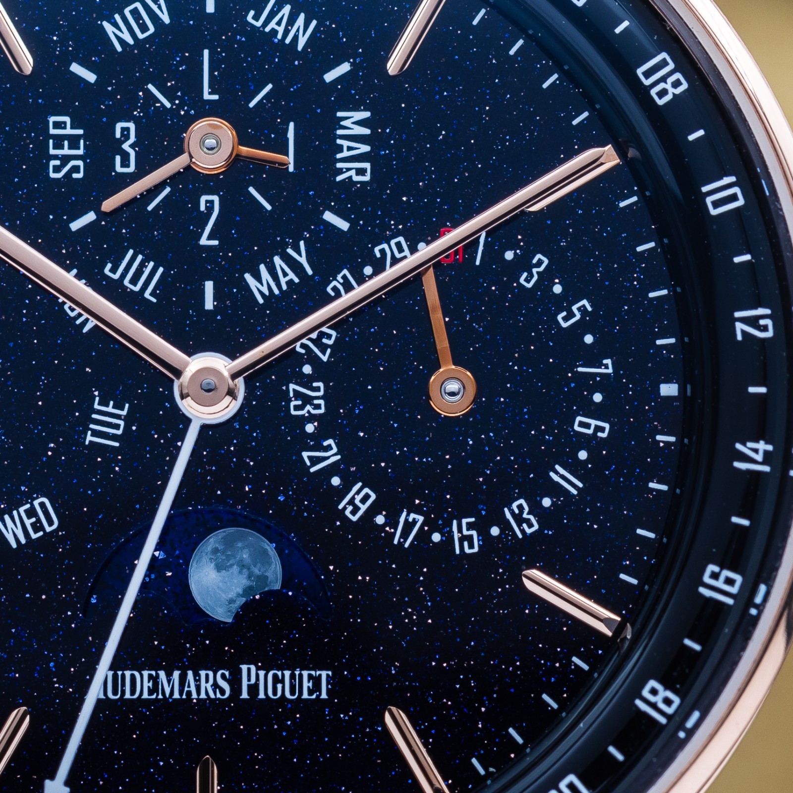 Audemars Piguet Code 11.59 Perpetual Rose Gold 41 Blue Dial Full Set AP 26394OR