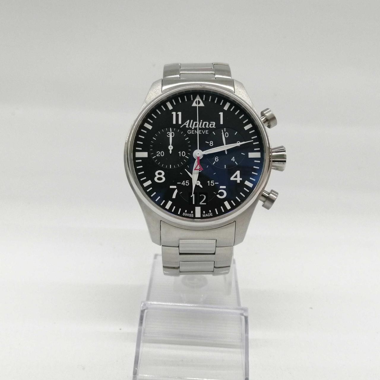 [B1N] Alpina Startimer Quartz Pilot AL-372X4S26 Chronograph Men Watch [z2v]