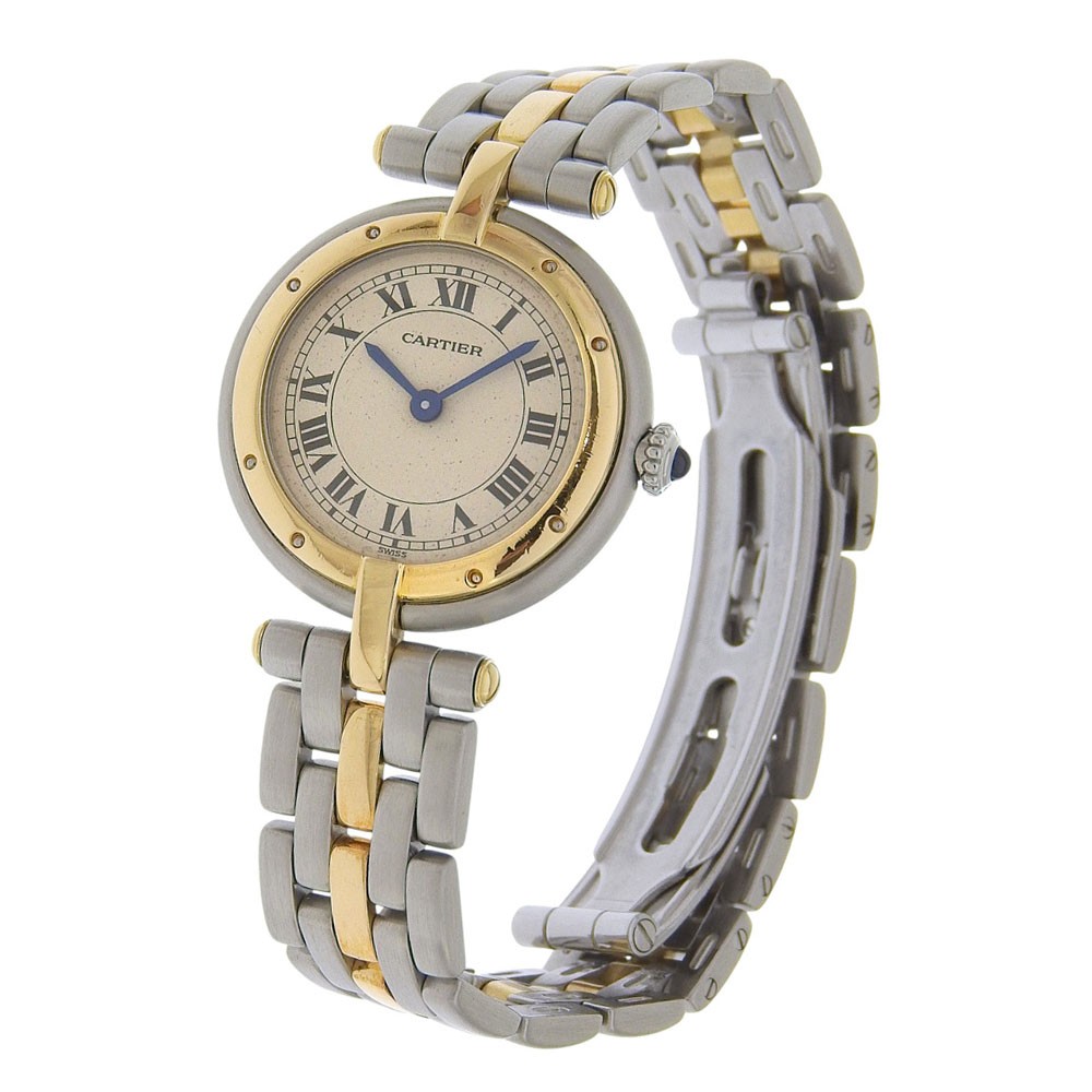 CARTIER PANTHERESM 1 Row Watches 84084242 cal.157 whiteDial Stainless Stee…