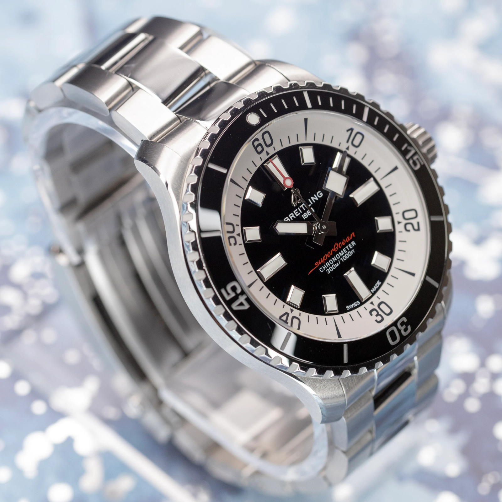 2025 Breitling Superocean Auto 44 Black Dial A17376211B1A1 | Full Set | Warranty