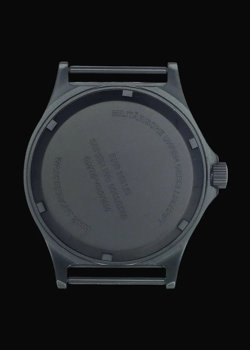 MWC GMT (Dual Time Zone) 200m Military Watch PVD Screw Crown Sapphire Crystal