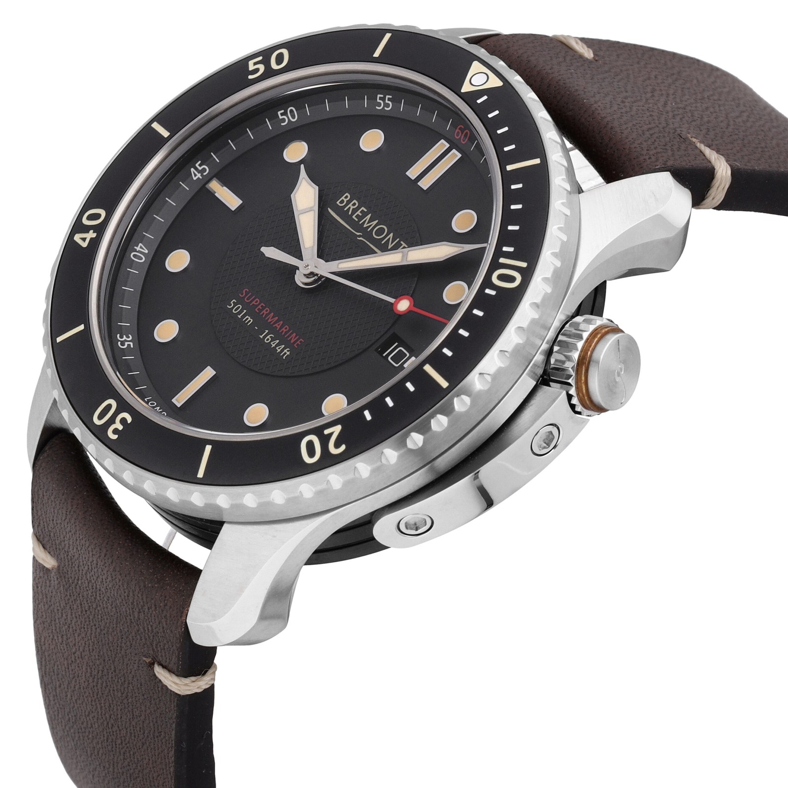 Bremont Supermarine S500 Black Dial 43mm Automatic Men’s Watch S501-BK-R-S