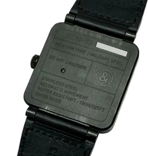 Bell Ross BR03-92 Phantom Black Automatic 42mm Date Leather Men’s Watch