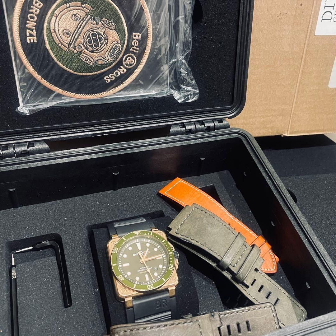 Bell & Ross BR 03-92 Diver Bronze Green Dial Limited Edition 42mm Watch used JP
