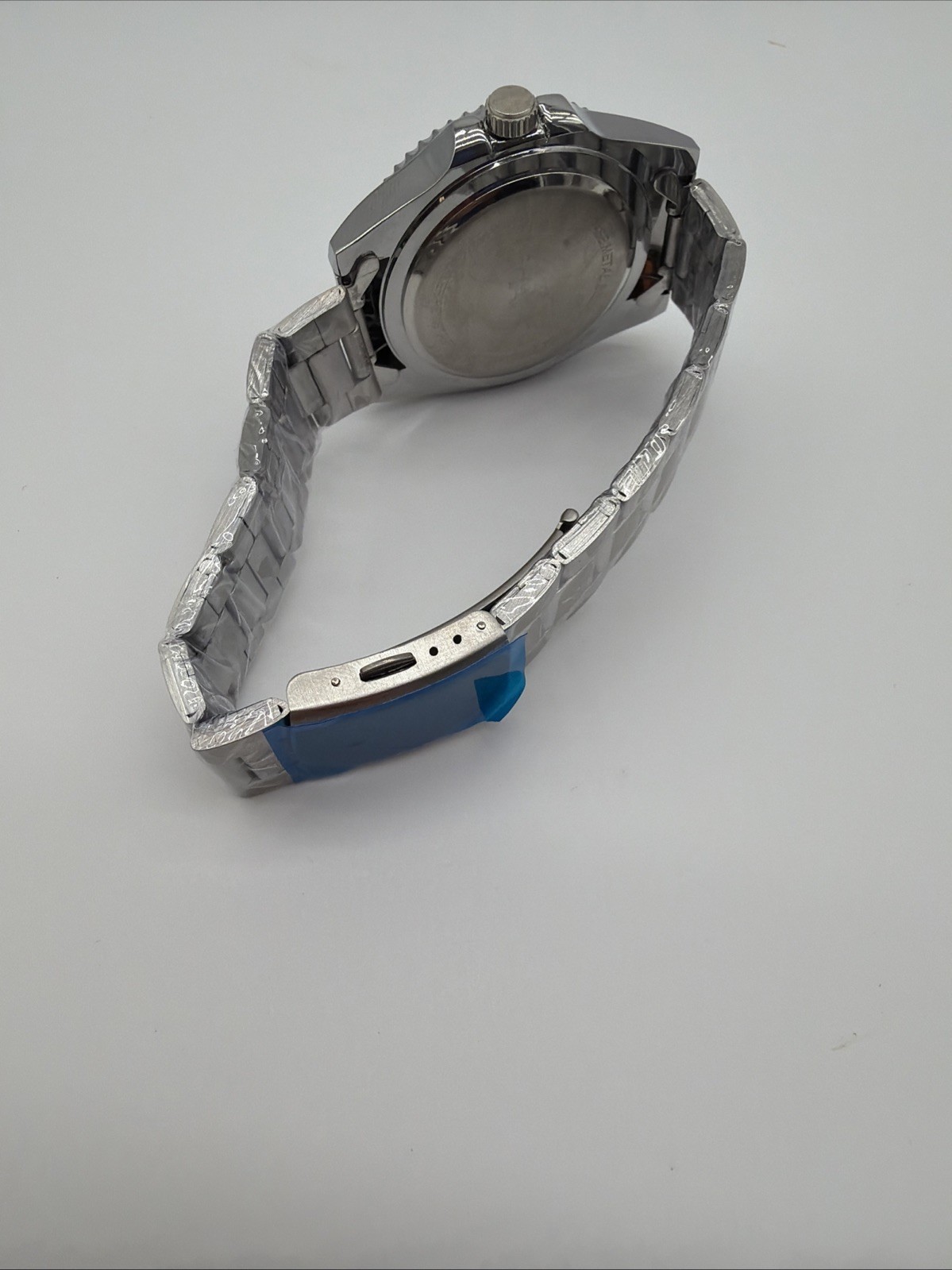 Fashion Men Watch Stainless Steel Analog Quartz Classic Male Wristwatch, Blue