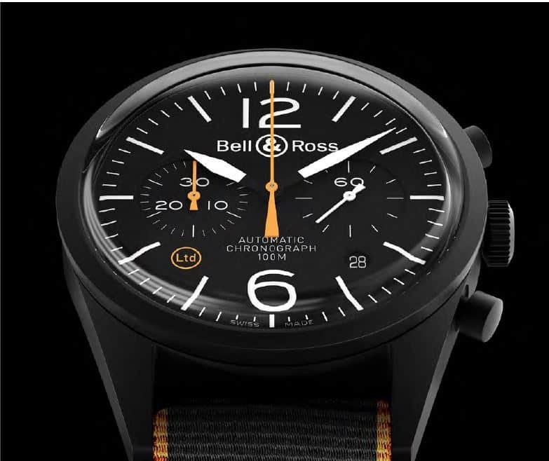 Bell & Ross Vintage BR 126 Limited Edition Automatic Chronograph 41mm Canvas