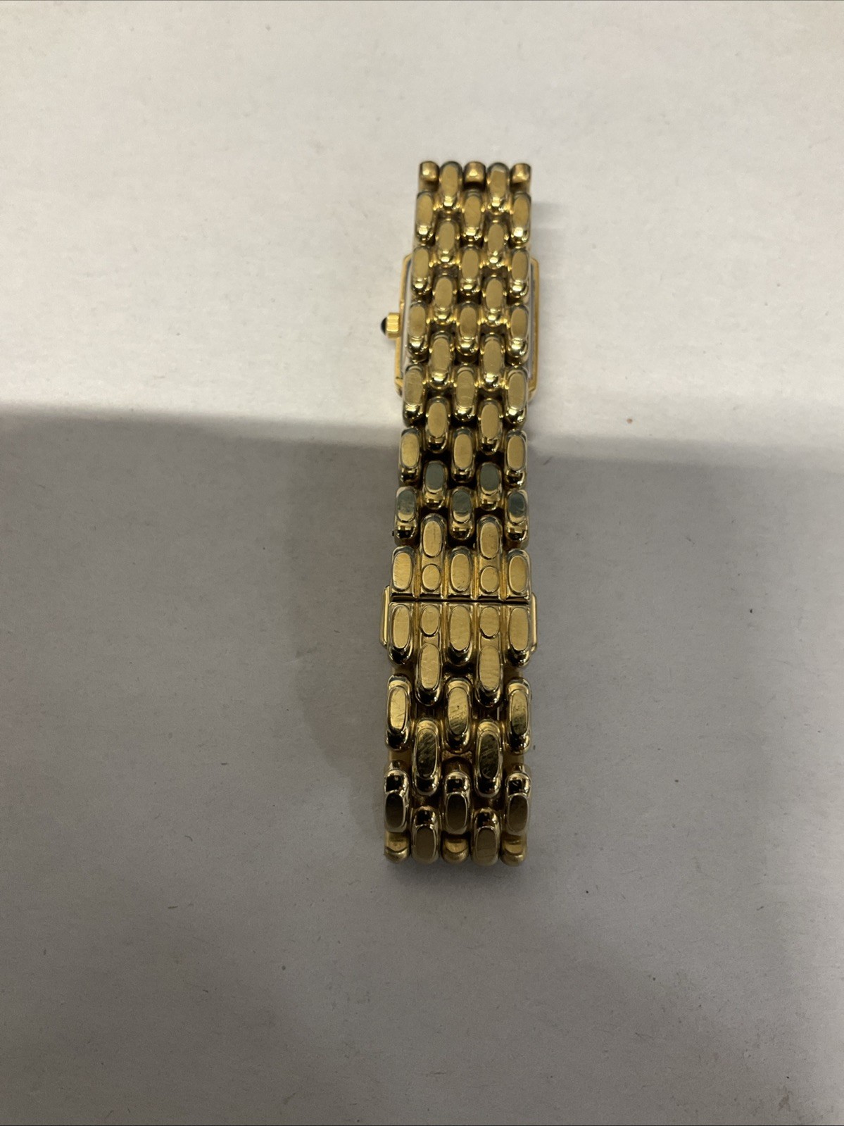 Vintage Seiko 244096 Petite Yellow Gold Tone Classic 13mm Small Tank watch