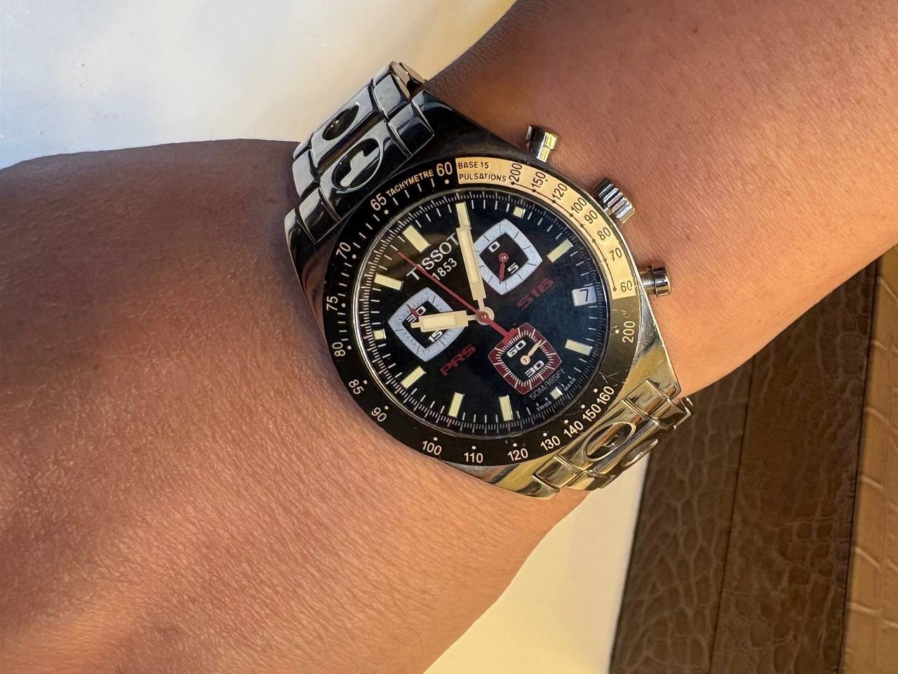 Classic TISSOT 1853 PRS 516 J552/552 Quartz Chronograph Classic Rally Bracelet