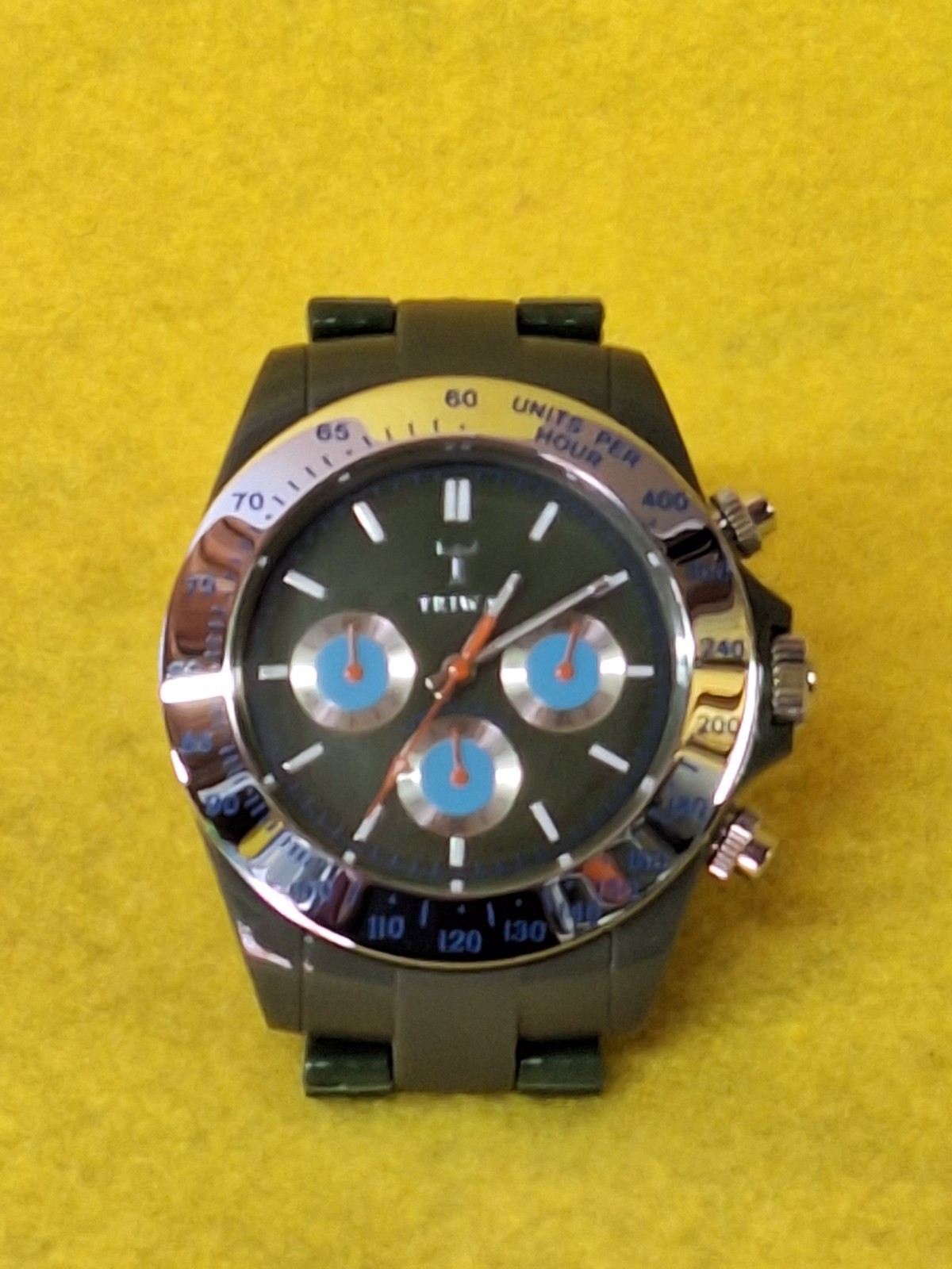 Triwa Karelen Chrono Green Unisex Adults fashionable Wristwatch From Sweden