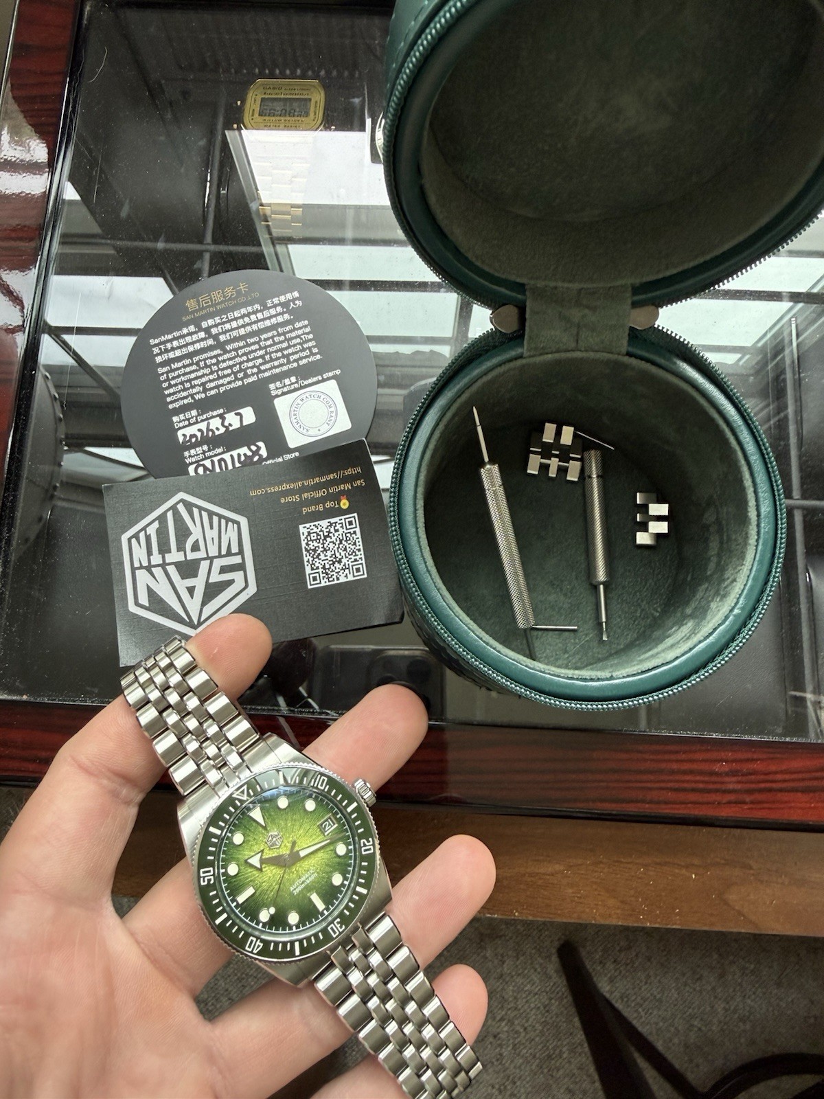 SAN MARTIN SN0148-GX Miyota 9015 Automatic Gradient Dial 37.5mm 200M Diver Watch