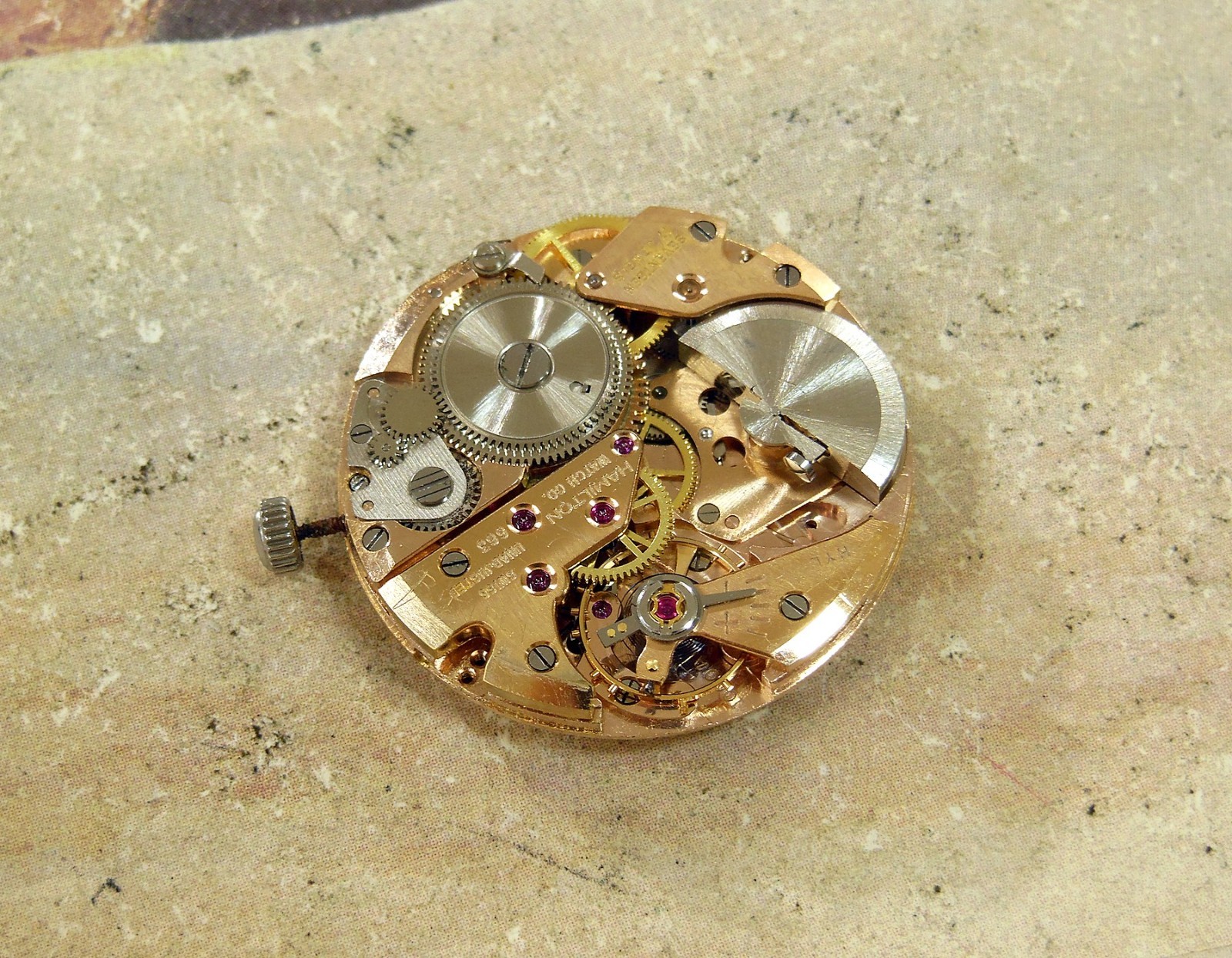 1950’s Vintage HAMILTON Automatic MICRO-ROTOR , Stunning SILVER Dial, Serviced