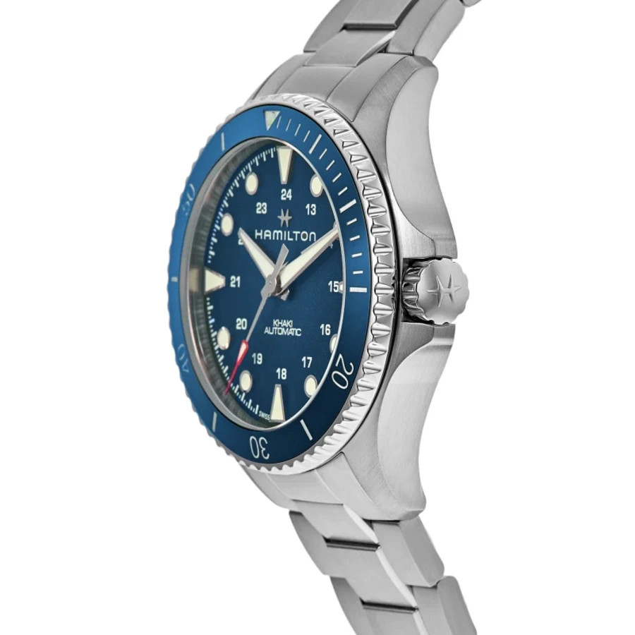 New Hamilton Khaki Navy Scuba Auto Blue Dial Steel Men’s Watch H82505140
