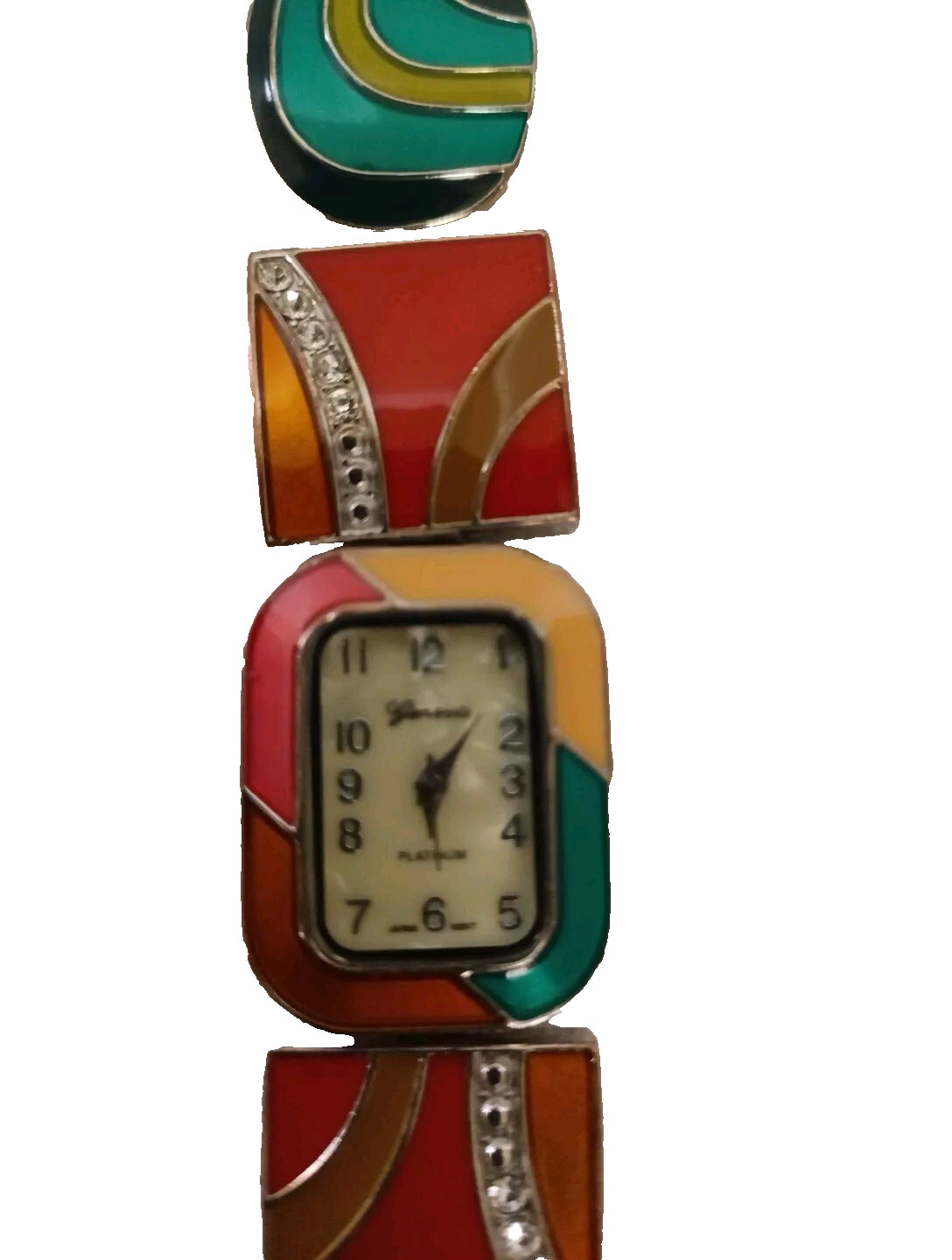 VTG GENEVA PLATINUM Women’s Watch Multi-Color Bracelet 7 Inches *See Description