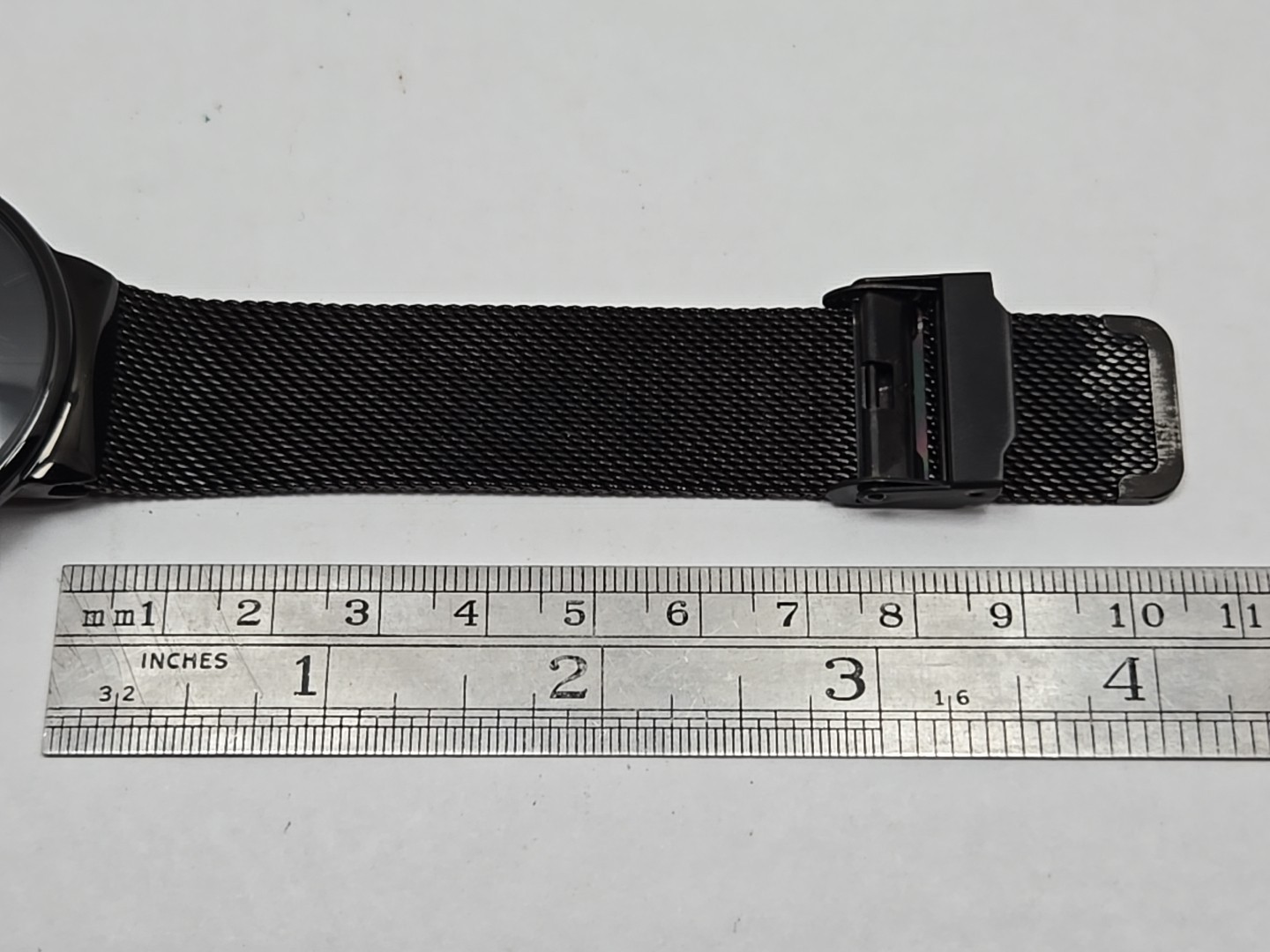 LIGE Dream Black Mesh Stainless Steel Date Quartz Subdial Watch New Battery Mens