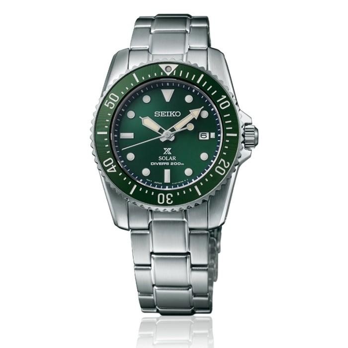 Seiko Prospex Sea SNE583P1 Green Hulk Diver Solar Stainless Steel Sapphire