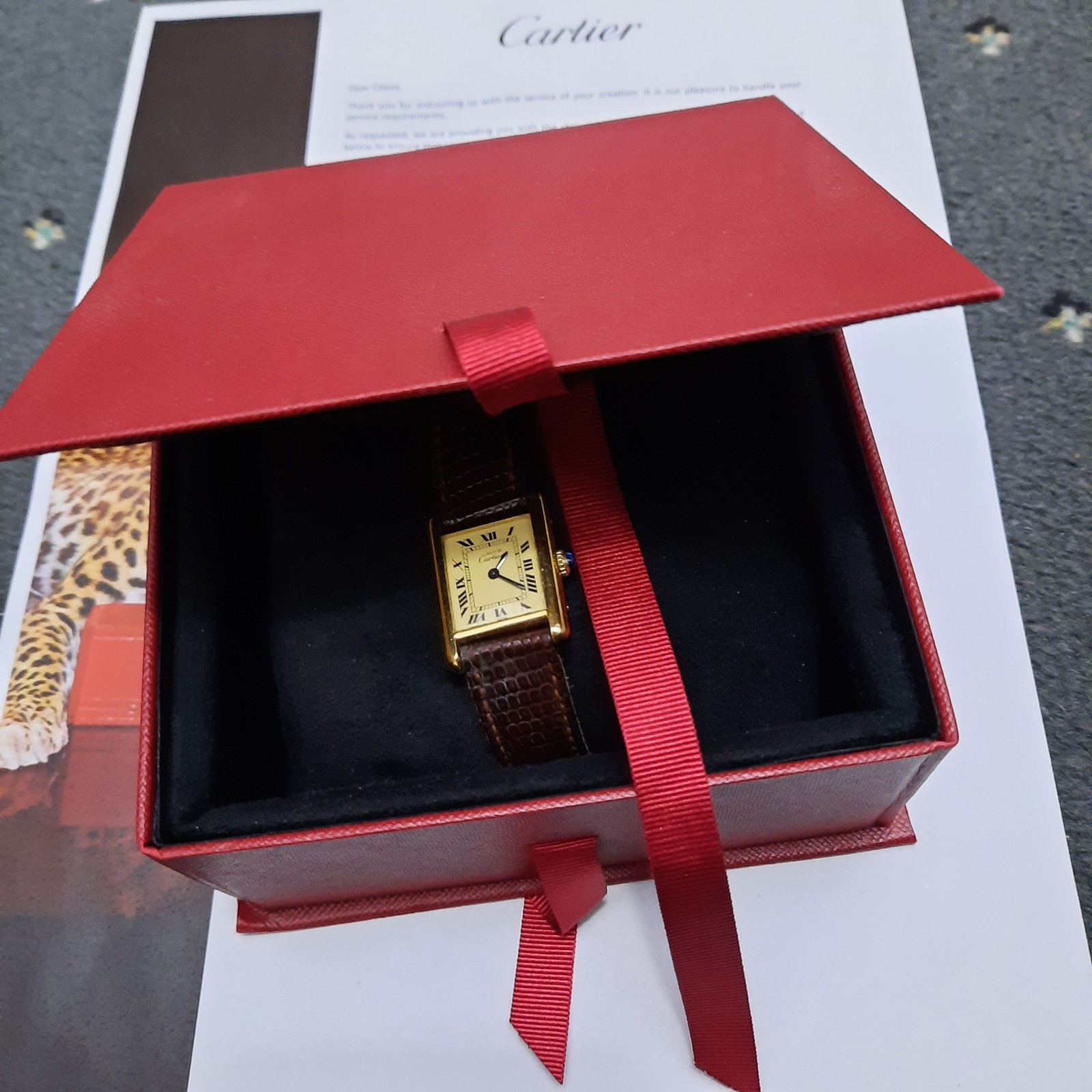 Cartier shipping kit service box unopened