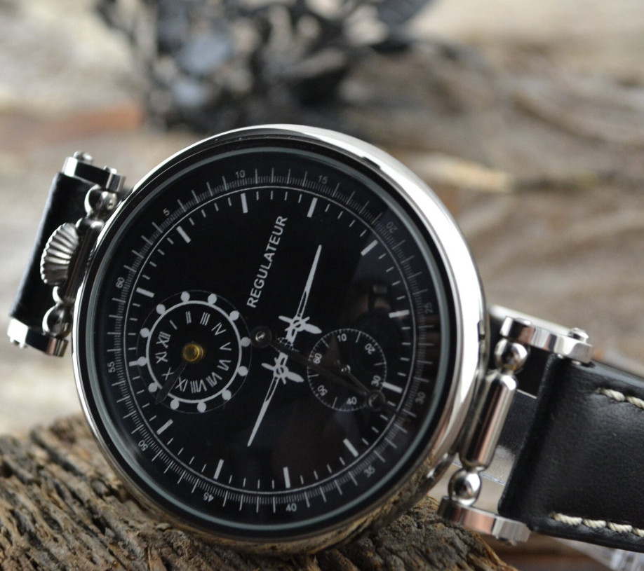 Watch Regulator Molniya Mechanical PILOT Wrist Aviator Russian Men USSR Molnja