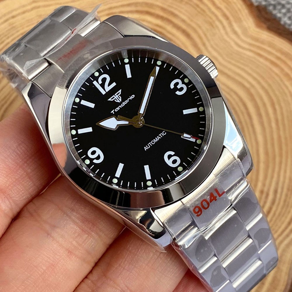 Tandorio 36mm/39mm Automatic Men Watch Glide Clasp NH35/Miyota 8215/2824 Movt