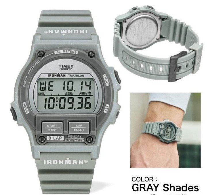 TIMEX TW5M54500 IRONMAN 8 LAP Unisex Resin Belt Genuine Very Good – Fast Ship!!