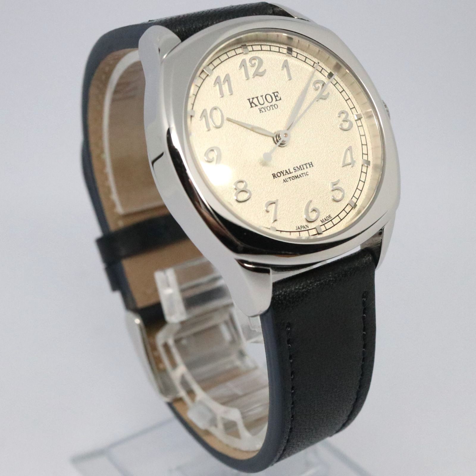 KUOE Kyoto Royal Smith 90-008 Silver/Silver Automatic Unisex Watch w/Acc. JAPAN