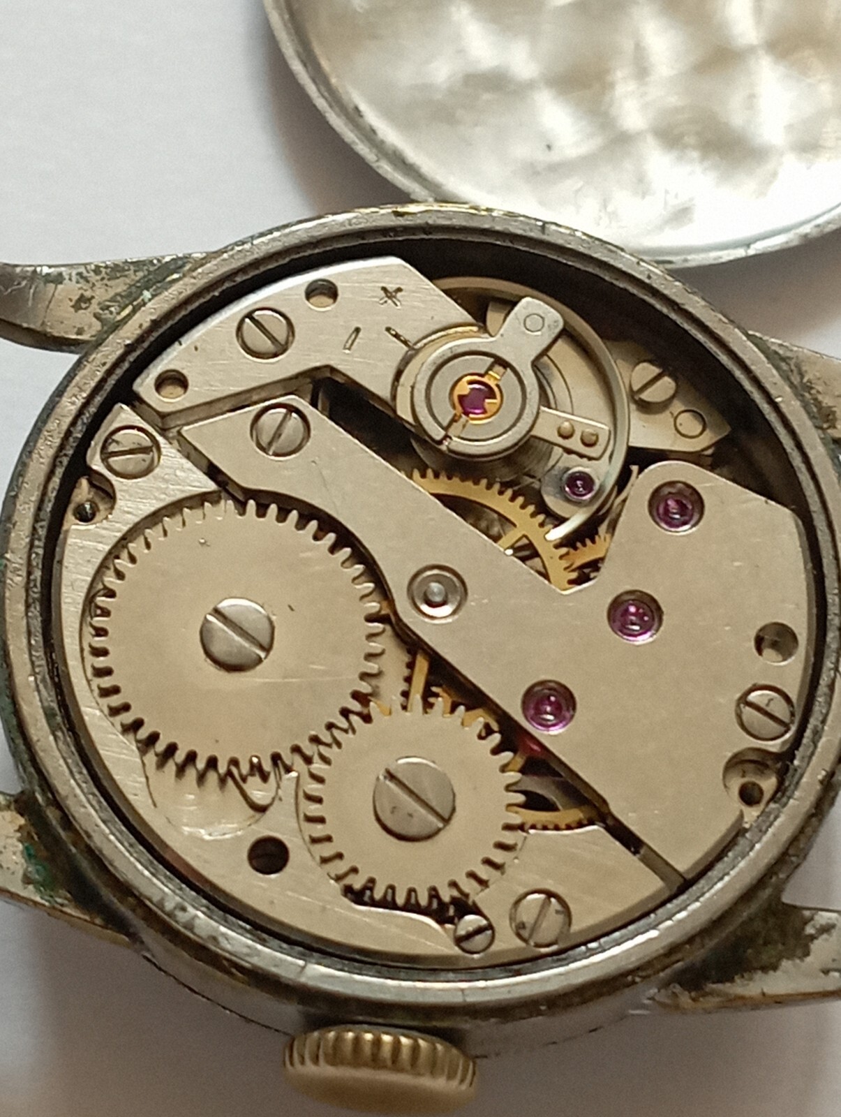 VINTAGE Rare Swiss France ANCRE 17 rubis cal. Cupillard FE 233-60 from 1960
