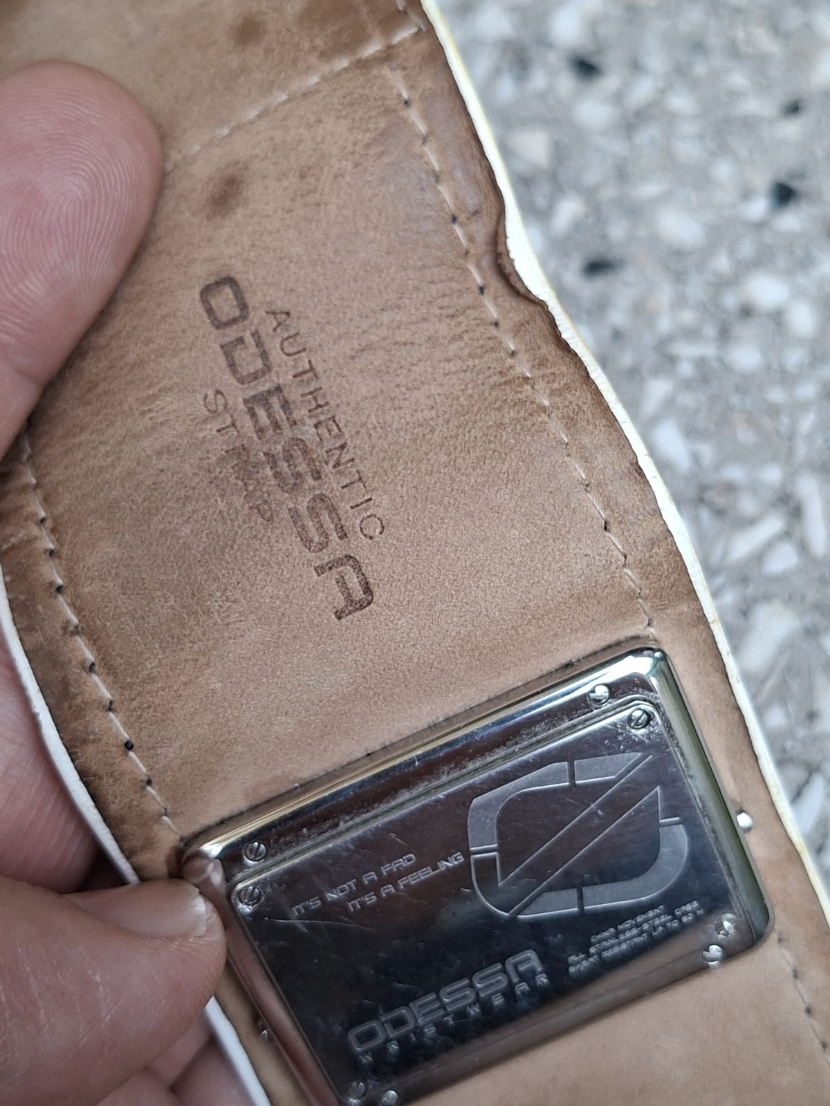 Odessa Digital Leather Cuff ladies watch